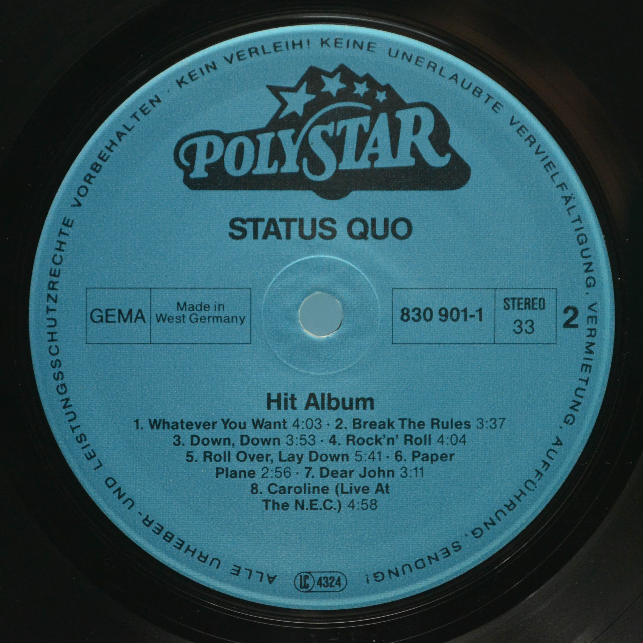 Status Quo — Hit Album, 1988