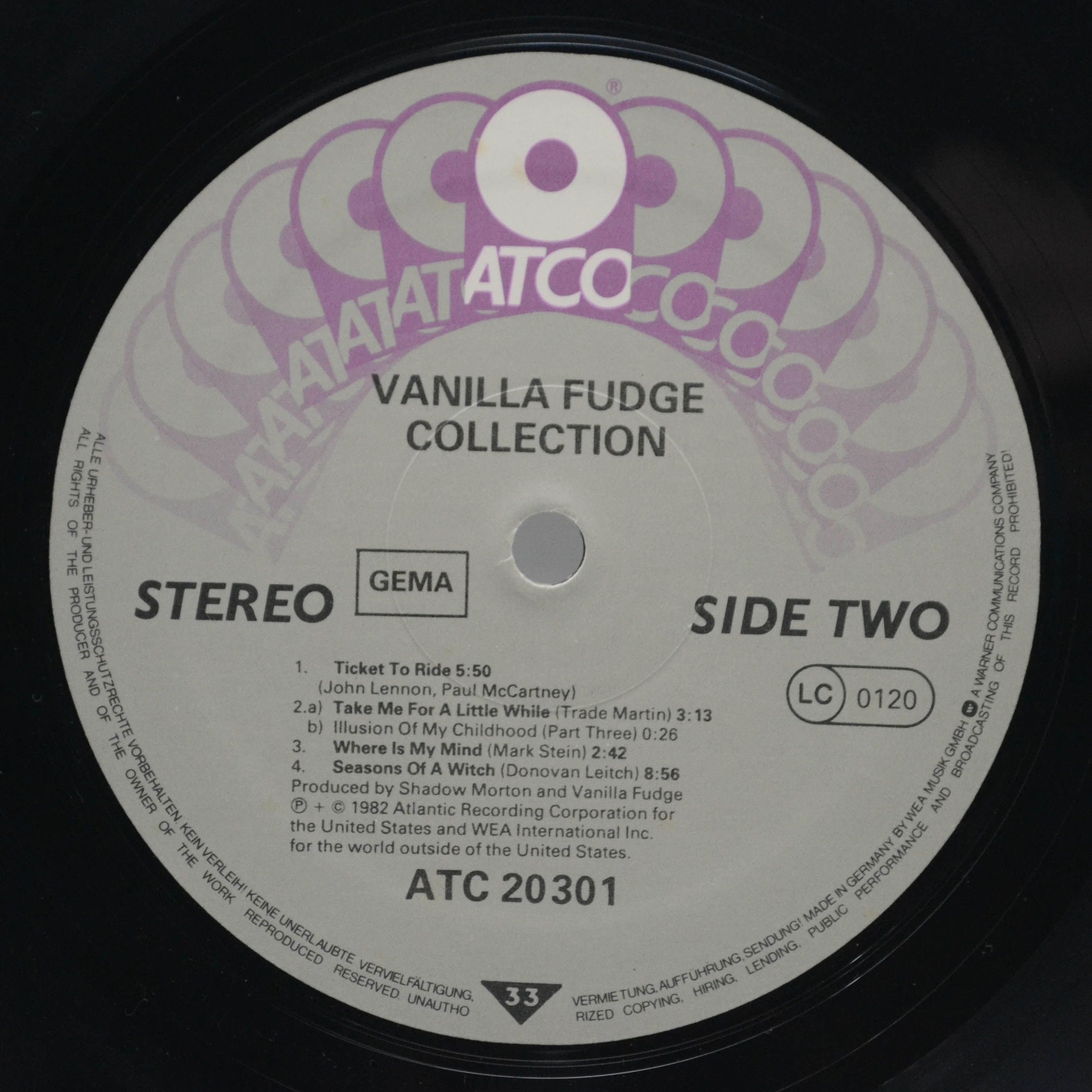 Vanilla Fudge — Collection, 1982