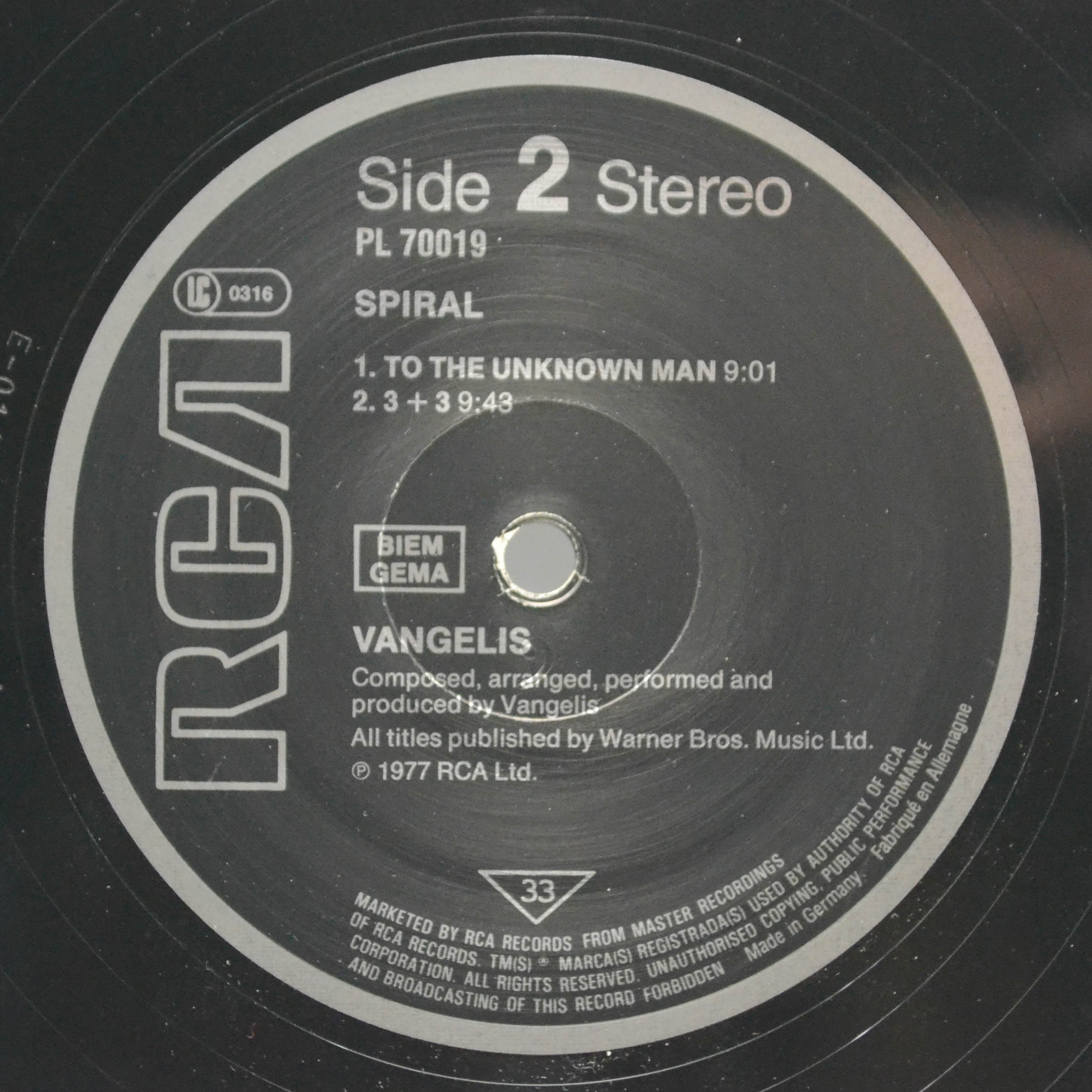 Vangelis — Spiral, 1977