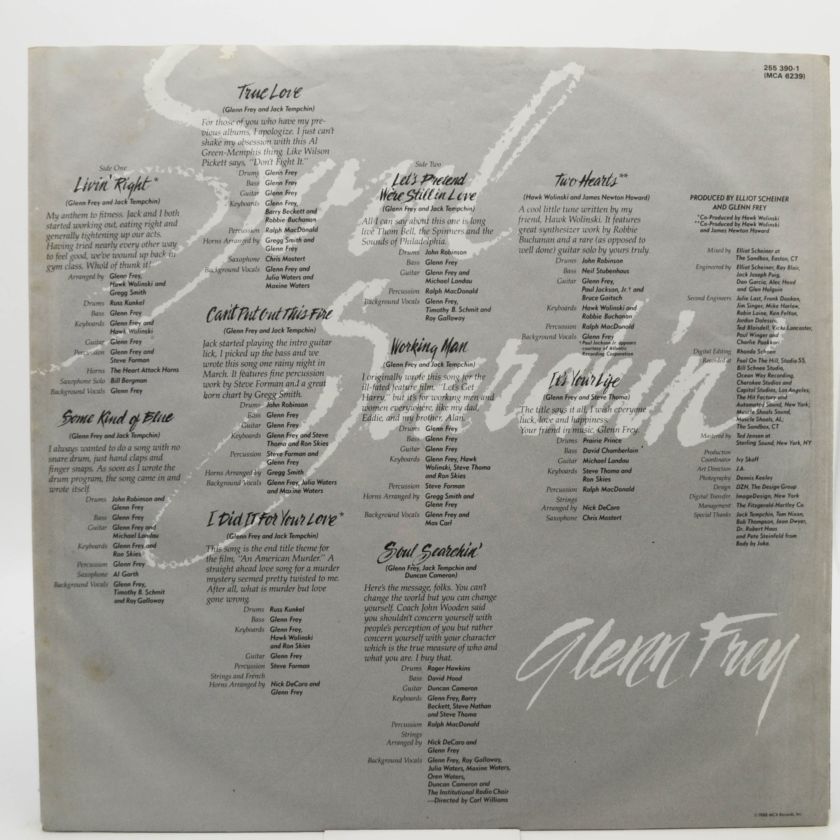 Glenn Frey — Soul Searchin', 1988