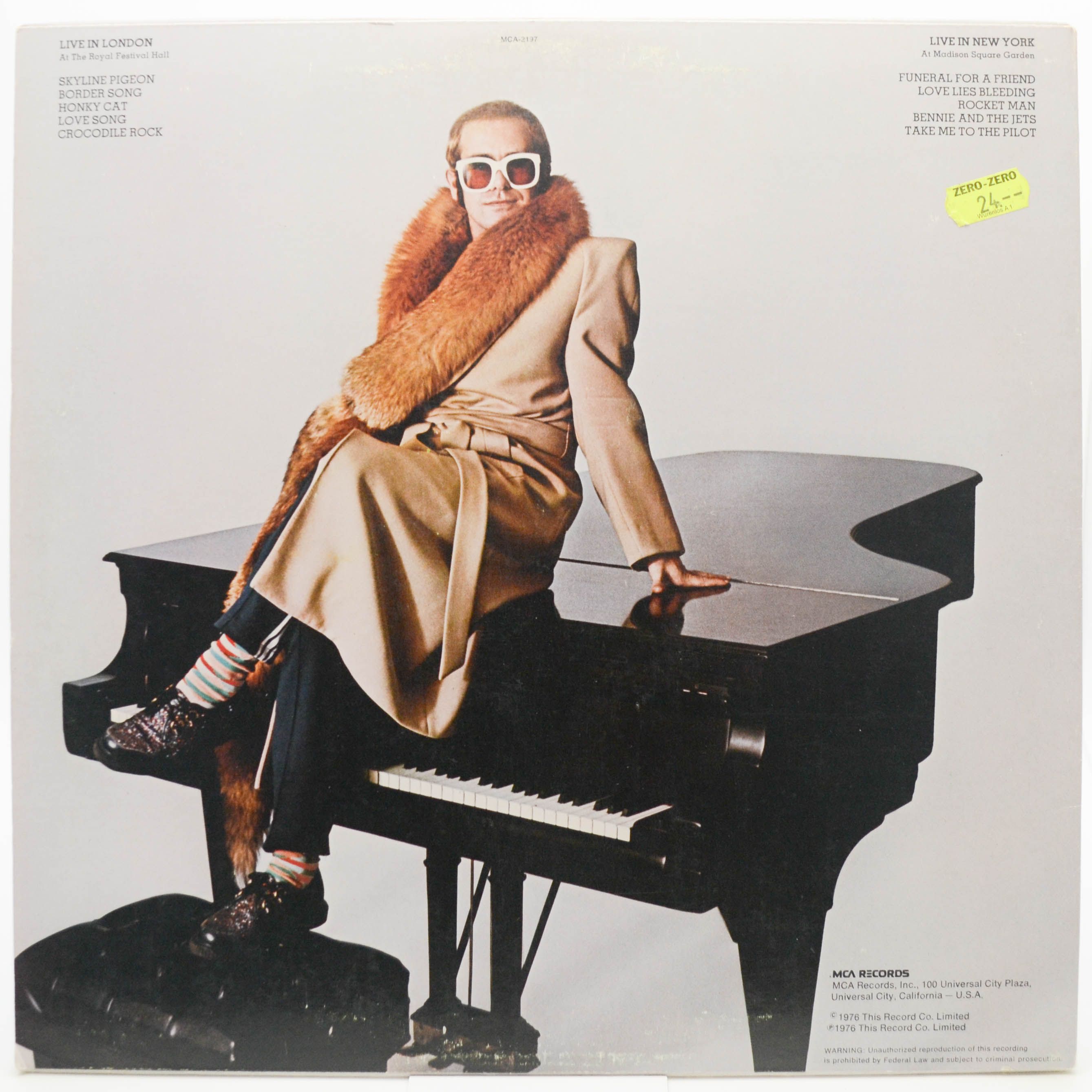 Elton John — Here And There (USA), 1976
