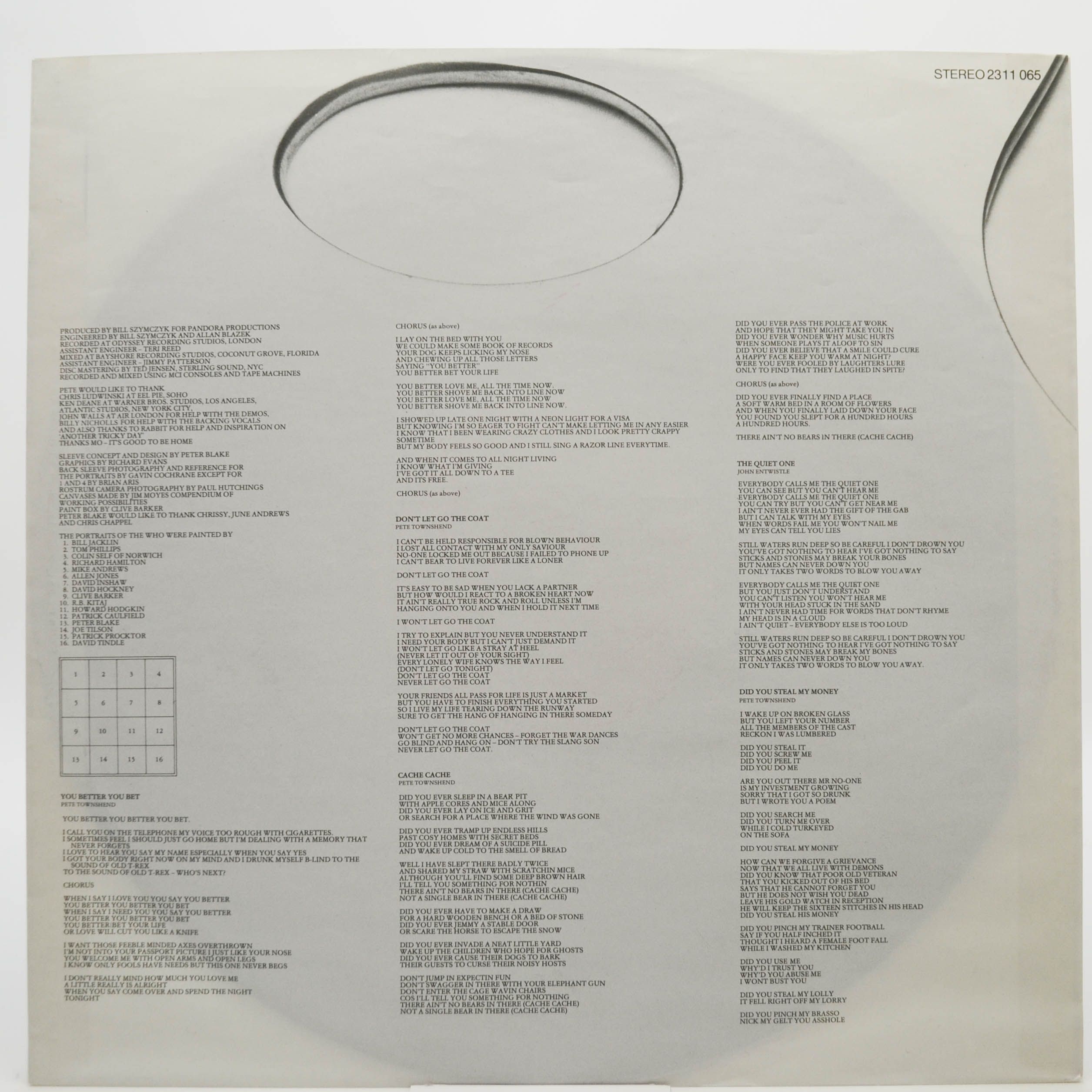 Who — Face Dances (poster), 1981