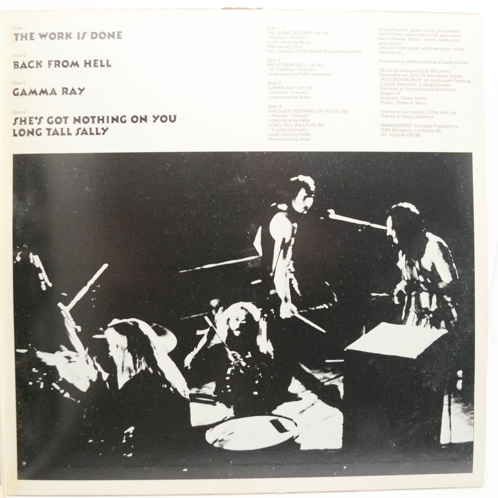 Birth Control — Birthcontrol Live (2LP), 1974
