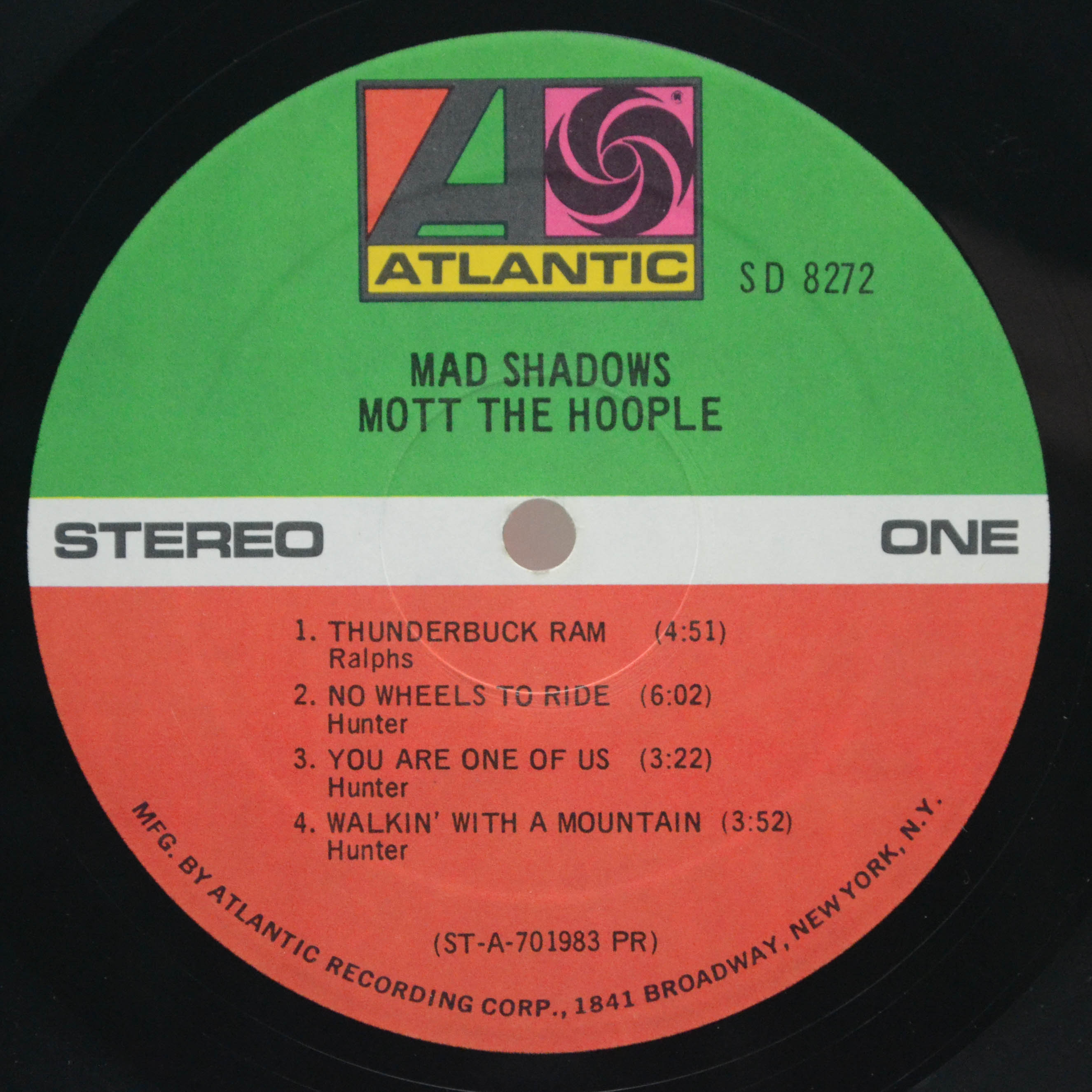 Mott The Hoople — Mad Shadows (USA), 1970