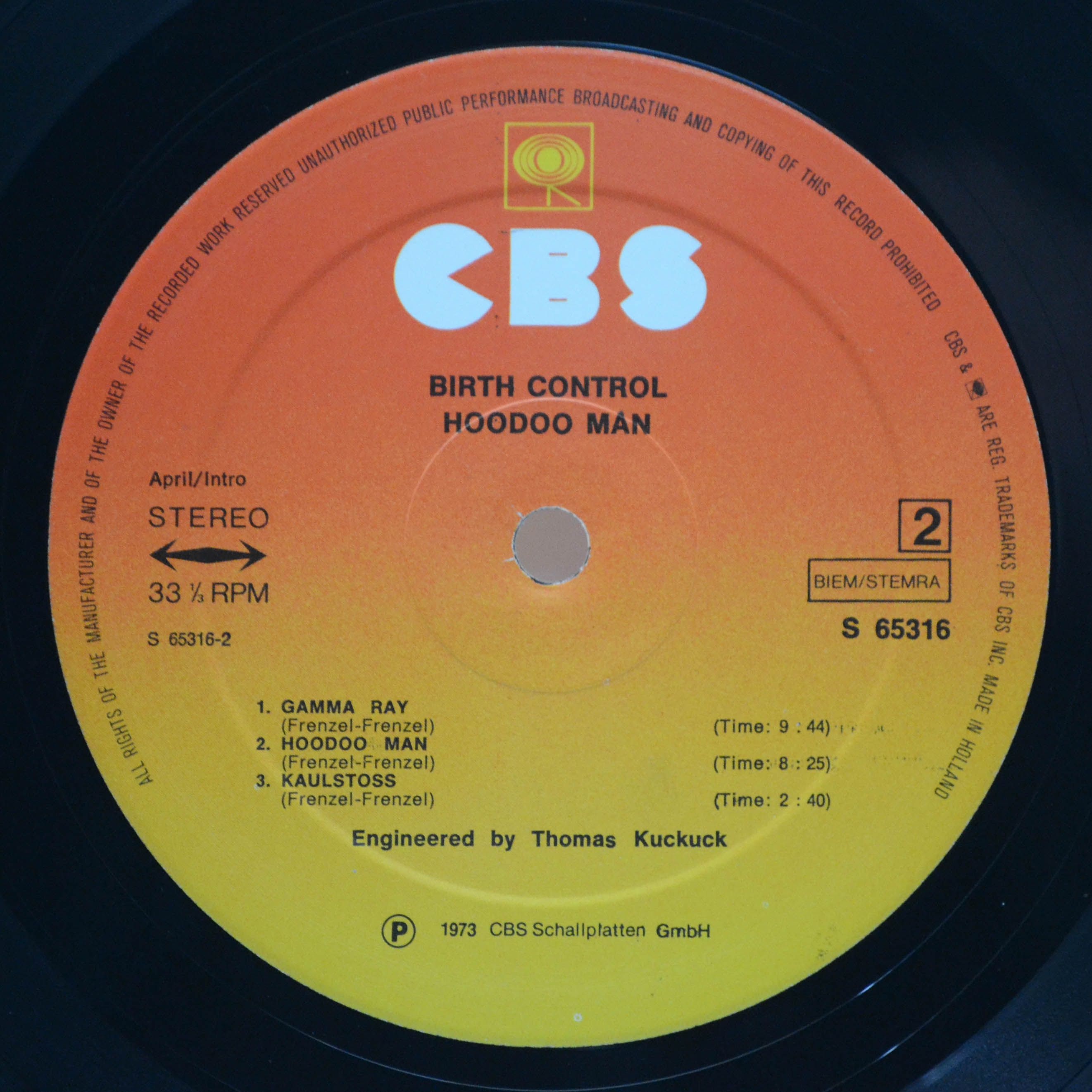 Birth Control — Hoodoo Man, 1972