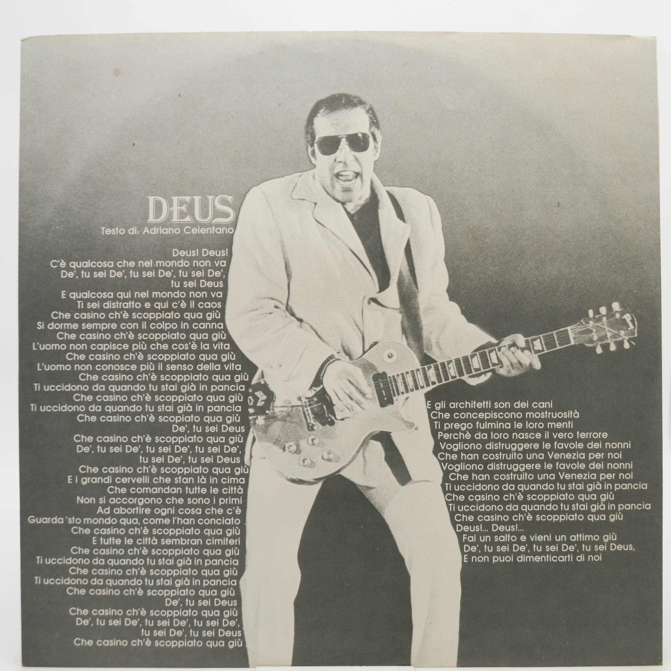 Adriano Celentano — Deus (1-st, Italy, Clan), 1981