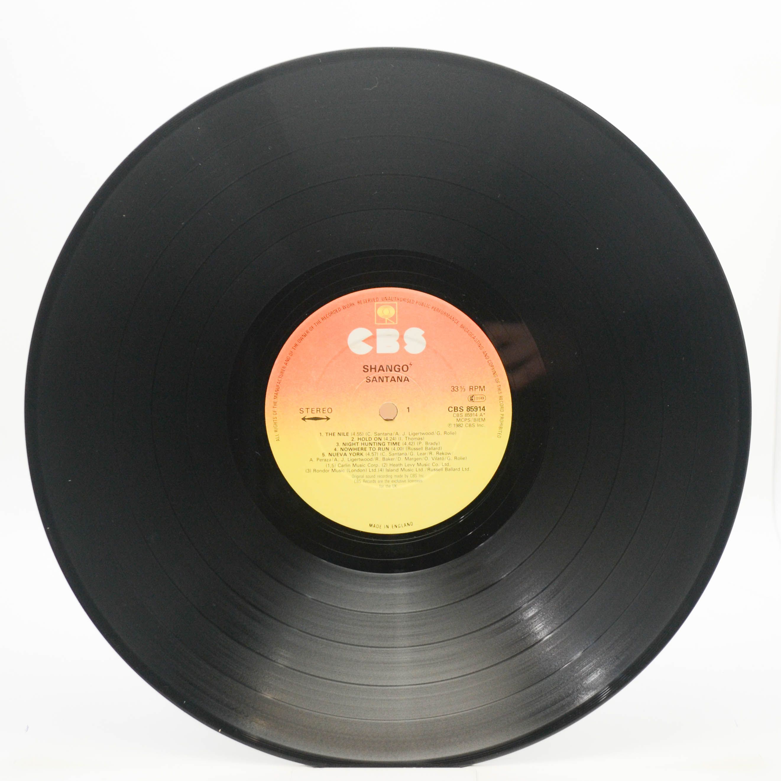 Santana — Shango (UK), 1982