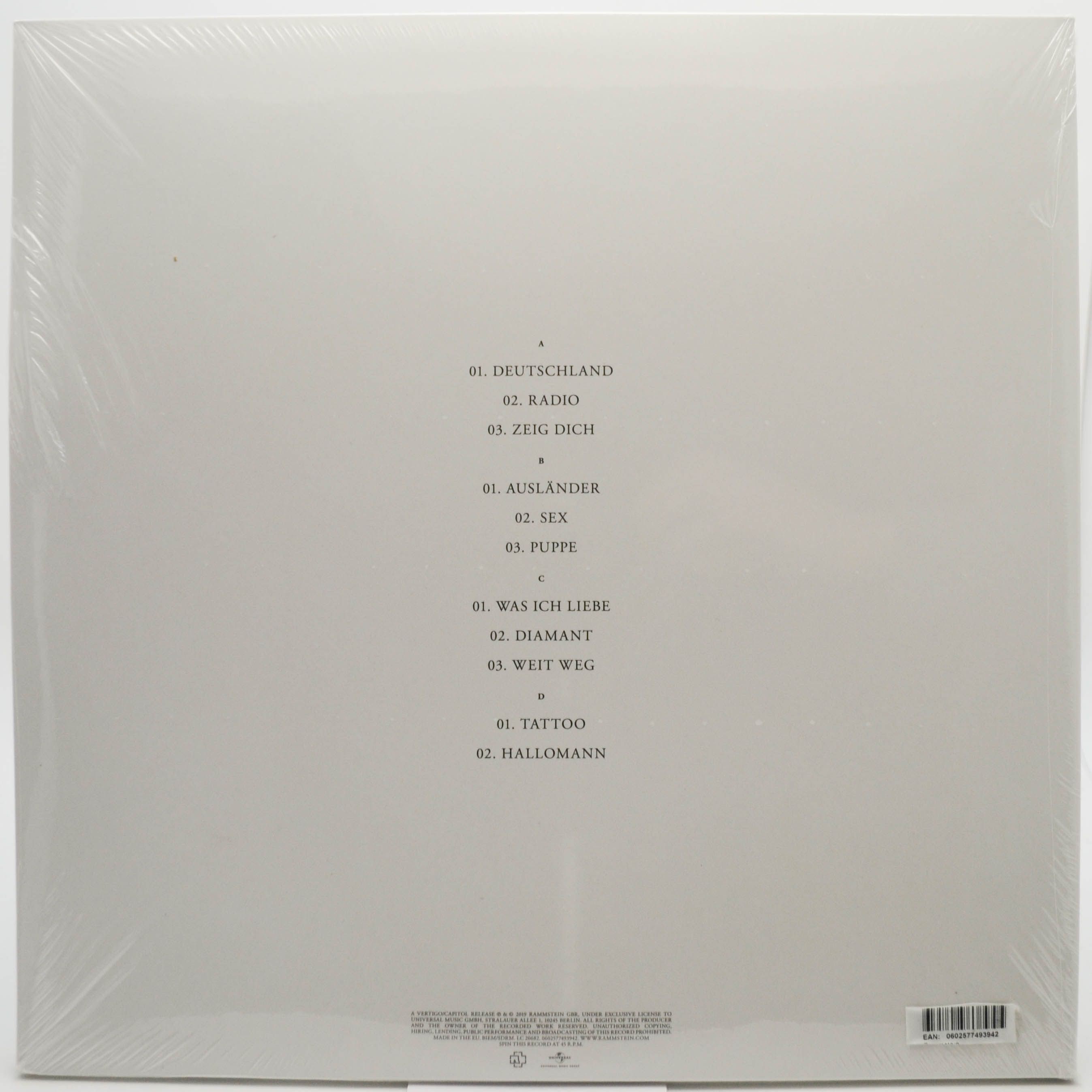 Rammstein — Untitled (2LP), 2019