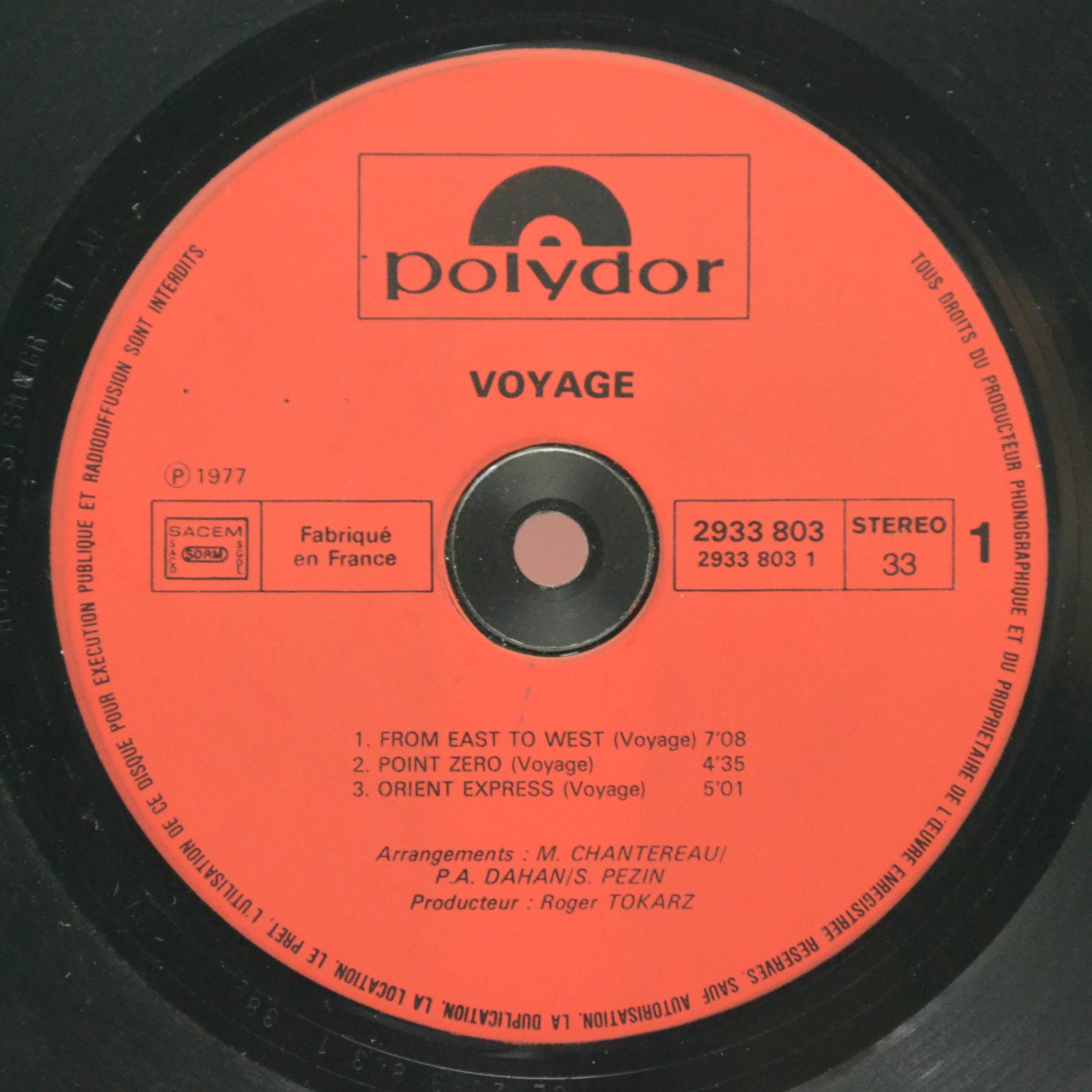 Voyage — Voyage (1-st, France), 1977