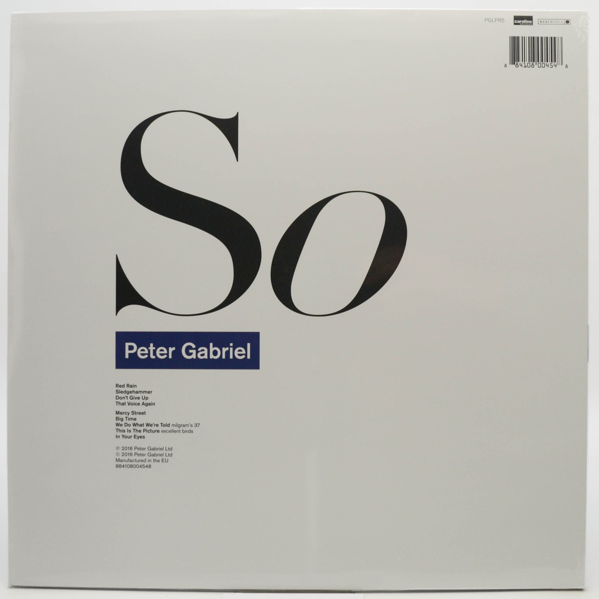 Peter Gabriel — So, 1986