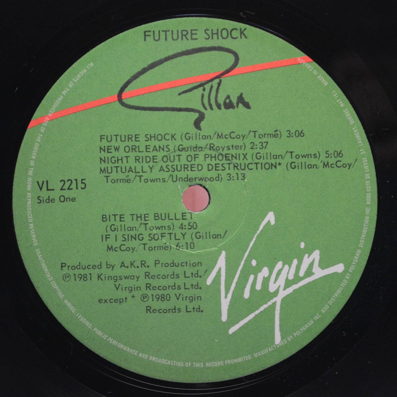 Gillan — Future Shock, 1981