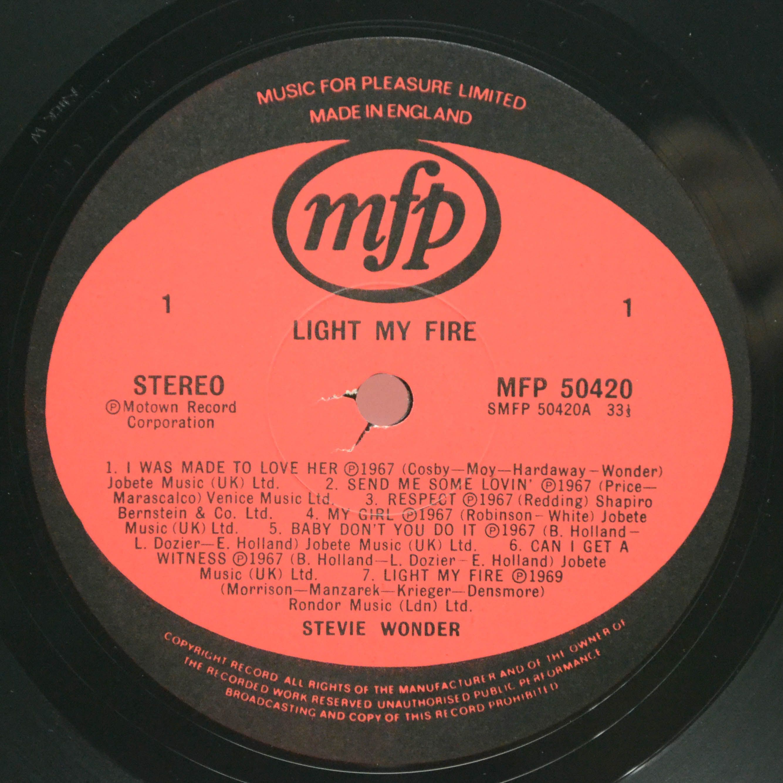 Stevie Wonder — Light My Fire (UK), 1979