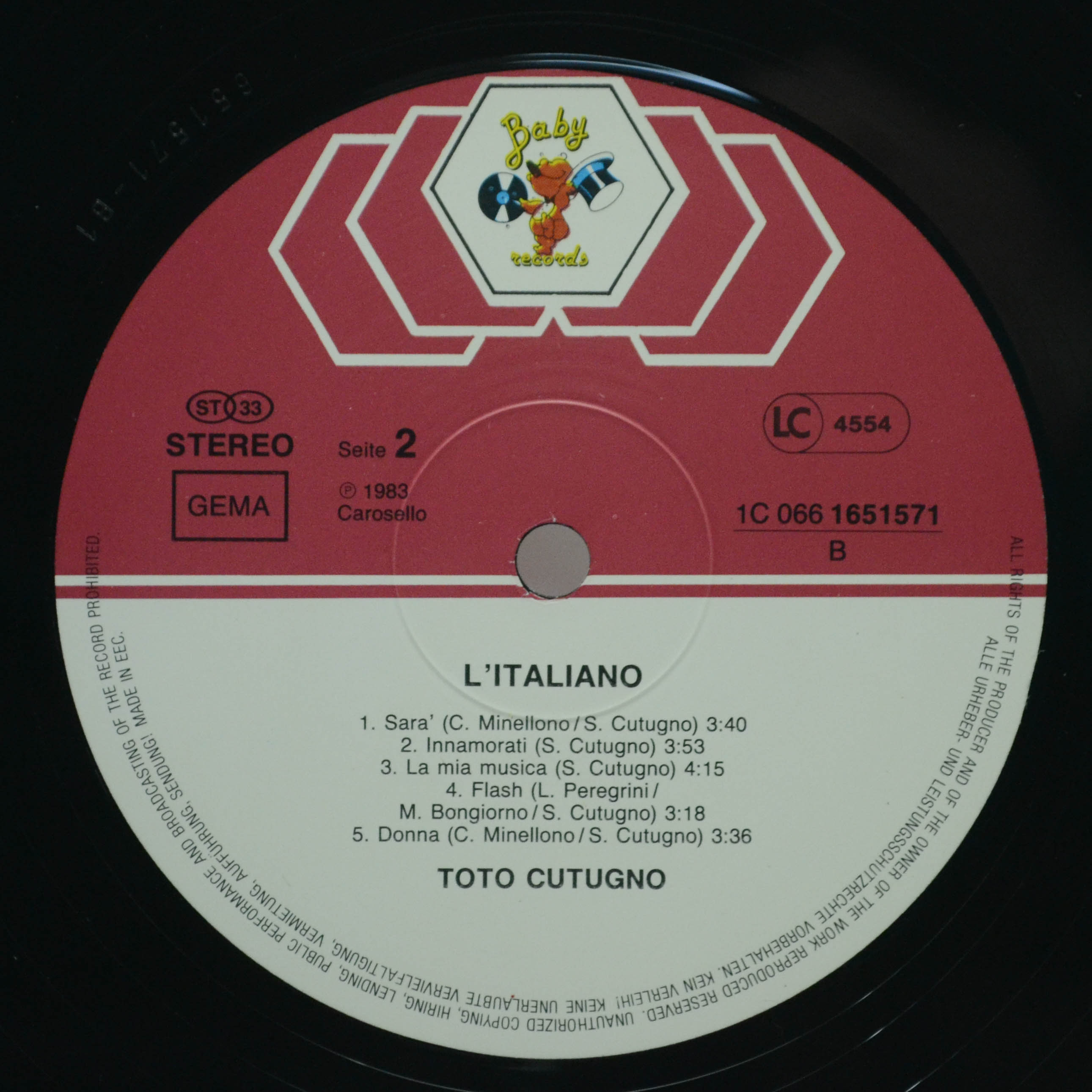 Toto Cutugno — L'Italiano, 1983