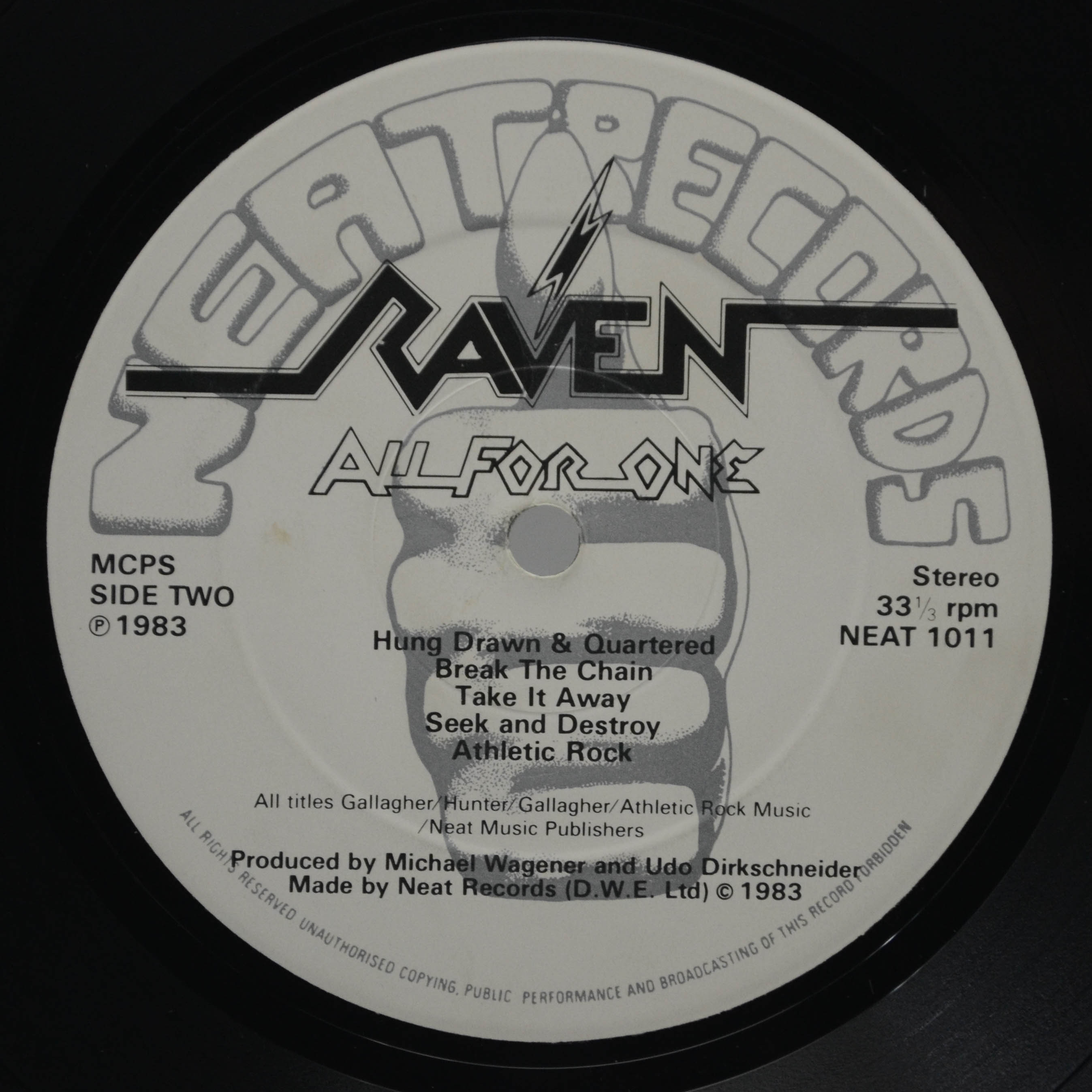 Raven — All For One (1-st, UK), 1983