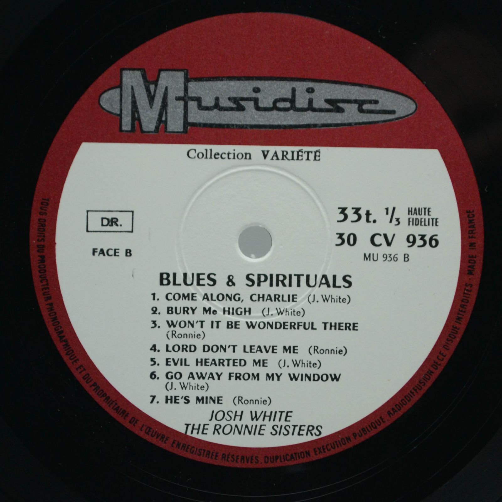 Josh White - The Ronnie Sisters — Blues & Spirituals, 1973