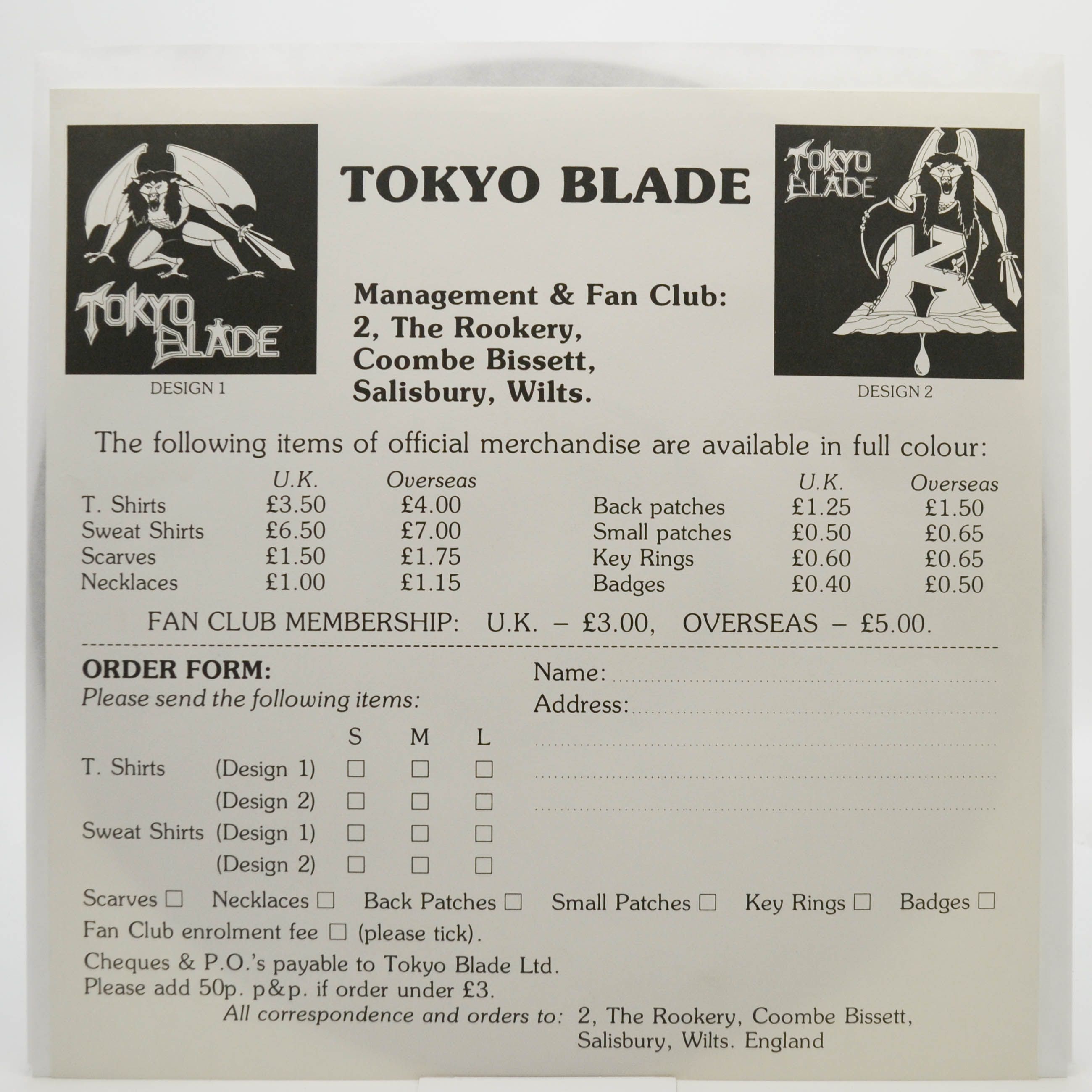 Tokyo Blade — Tokyo Blade, 1983