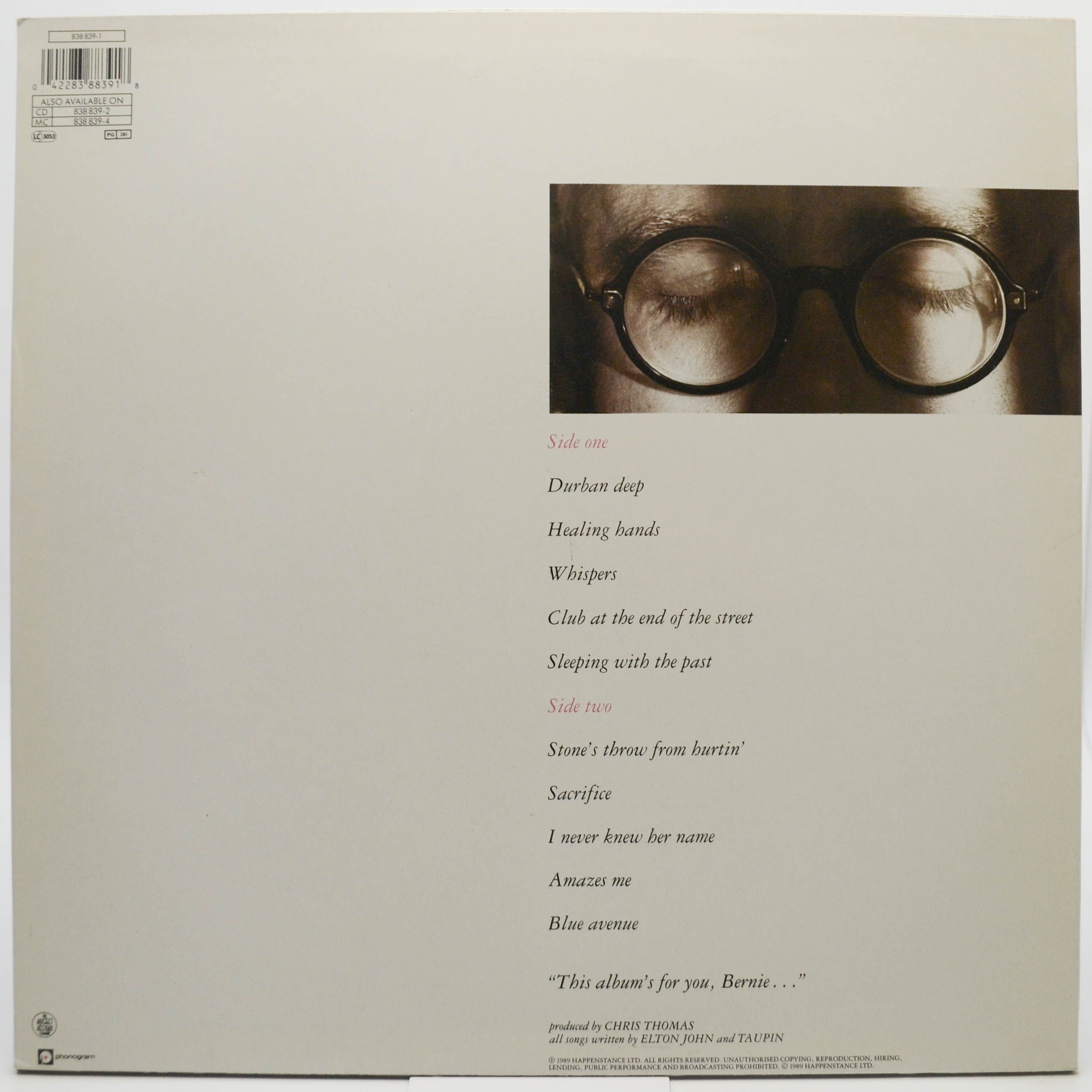 Elton John — Sleeping With The Past, 1989