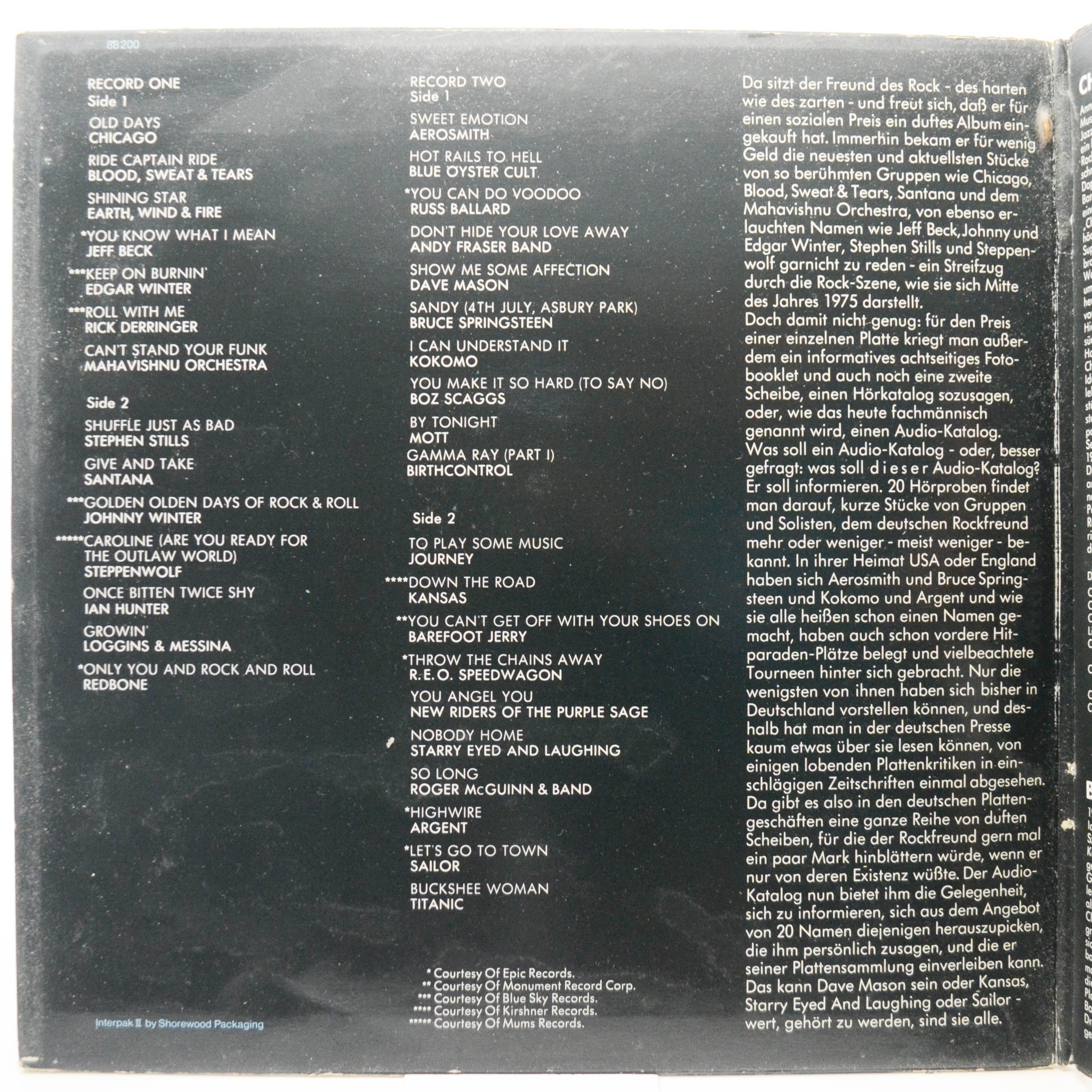 Various — Rockwork (2LP, booklet), 1975