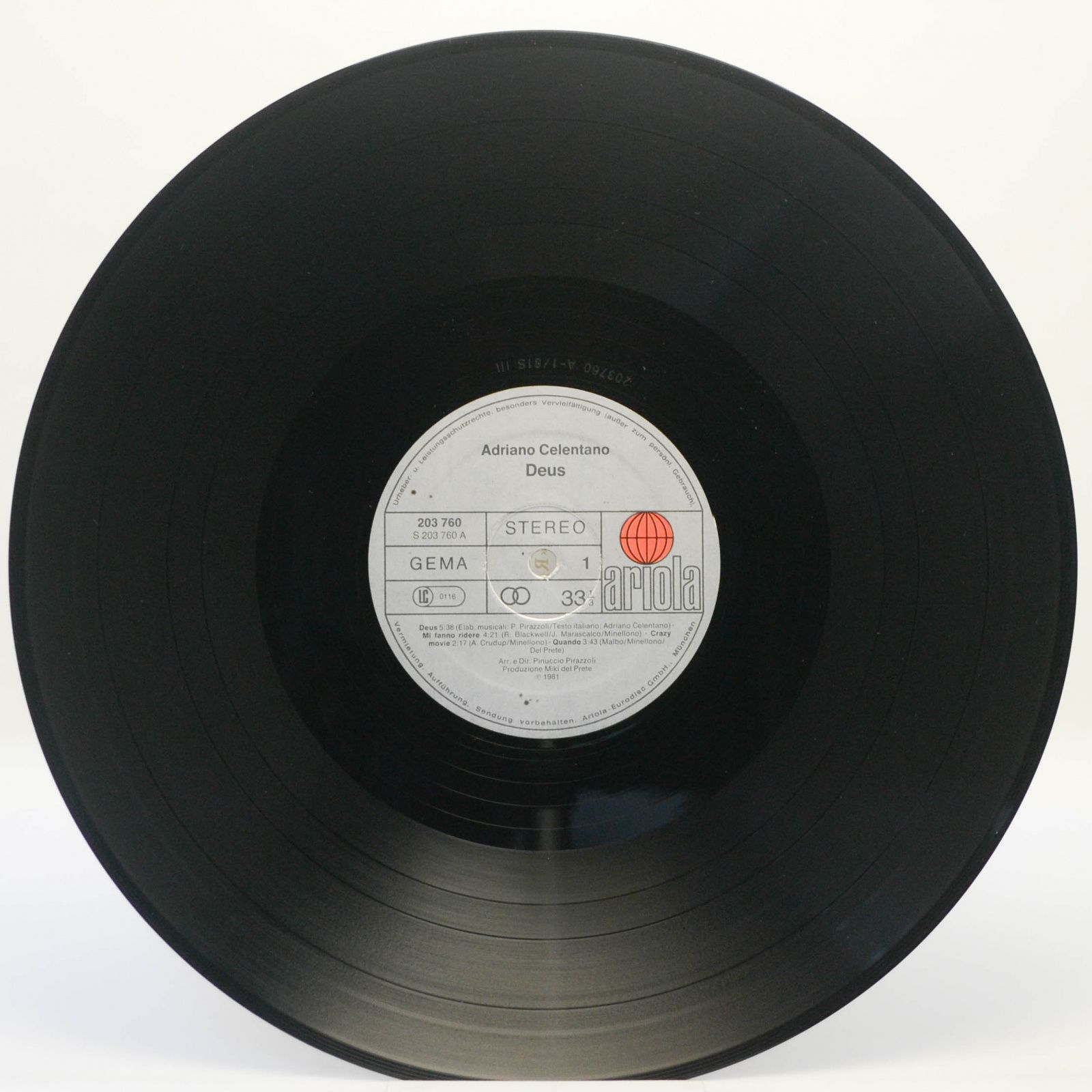 Adriano Celentano — Deus, 1981