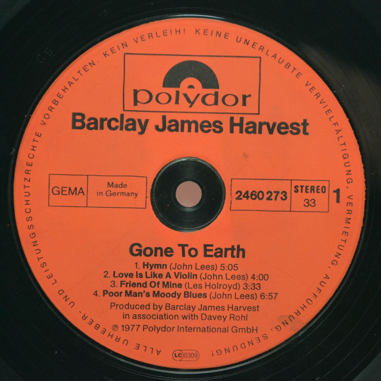 Barclay James Harvest — Gone To Earth, 1977
