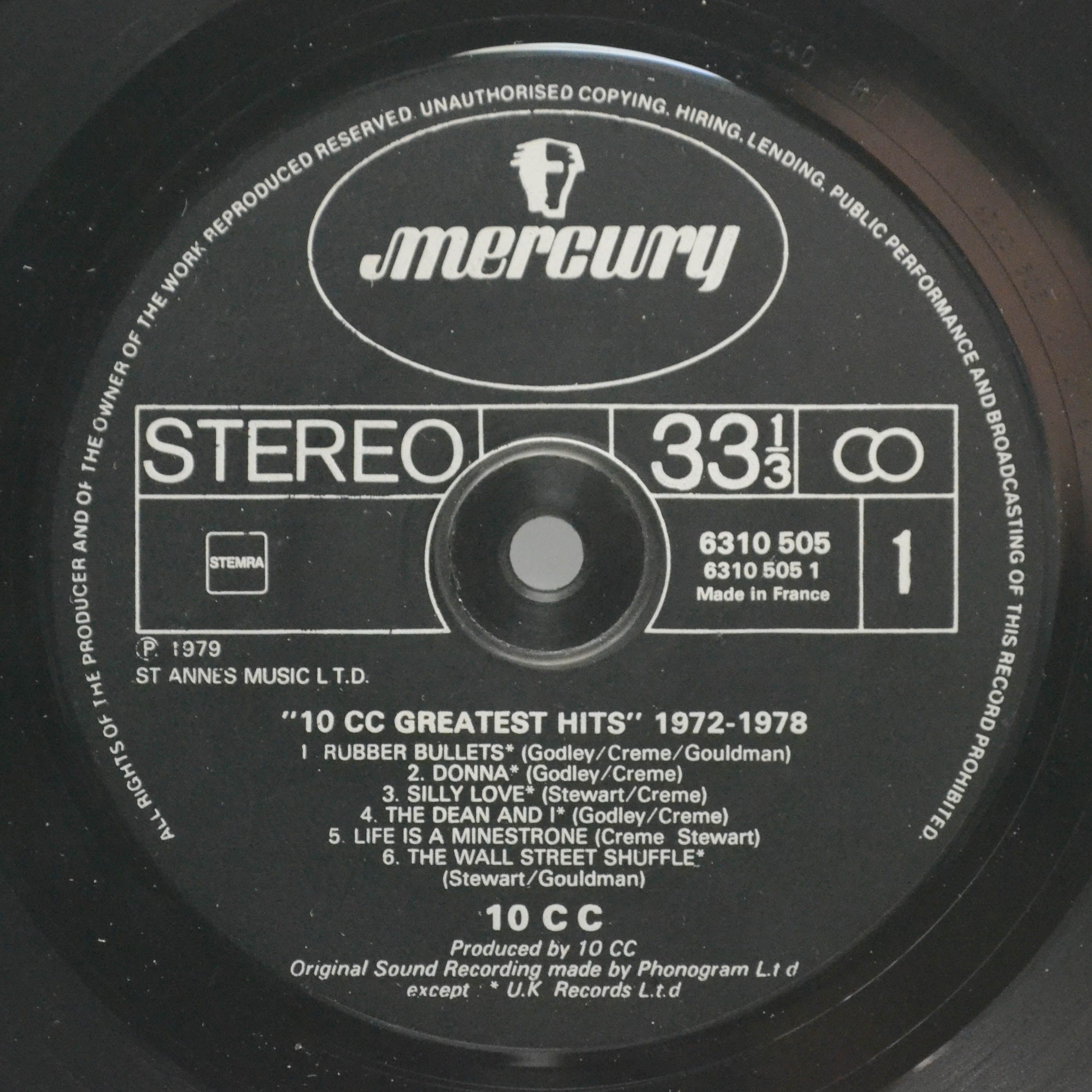 10cc — Greatest Hits 1972-1978, 1979