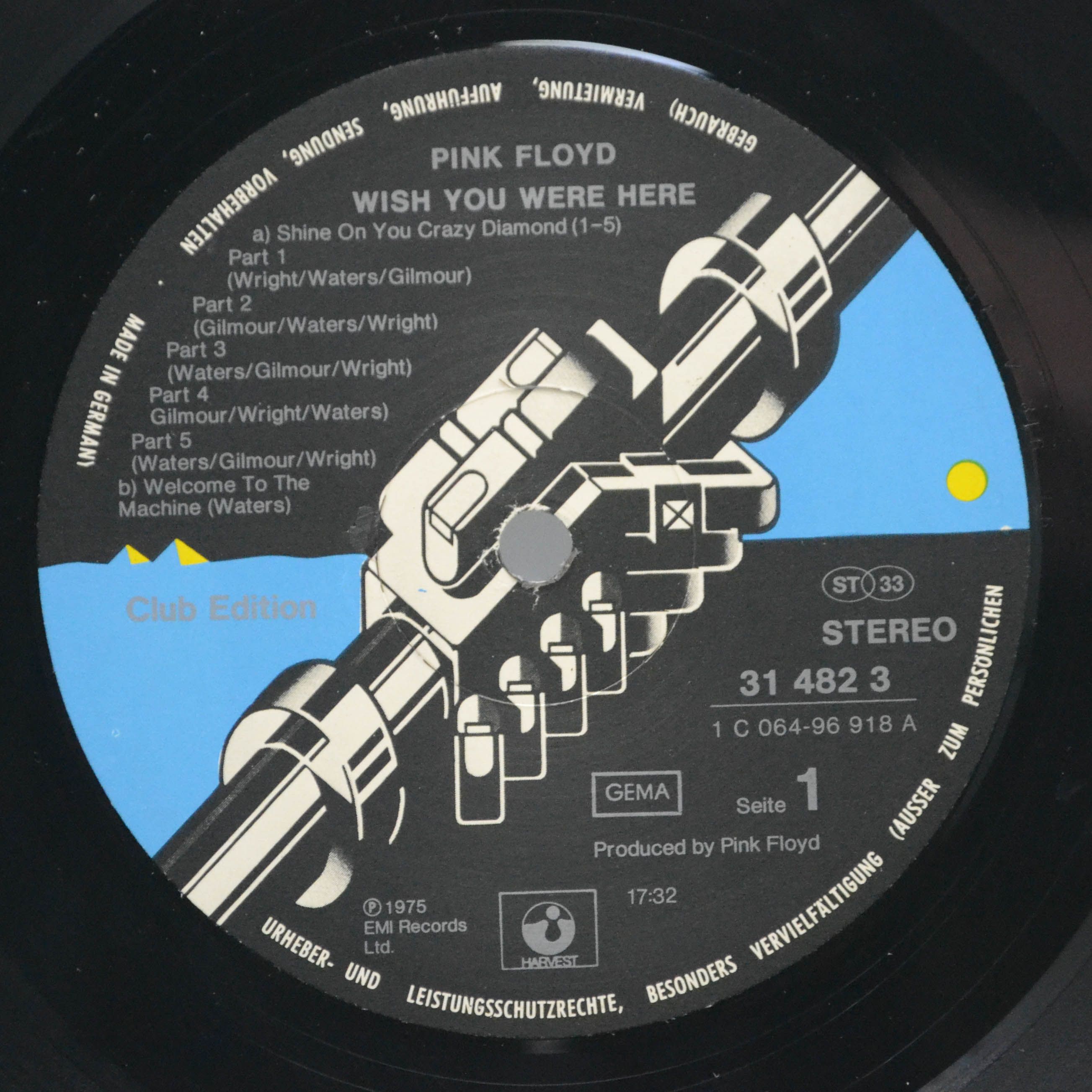 Pink Floyd — Wish You Were Here, 1975