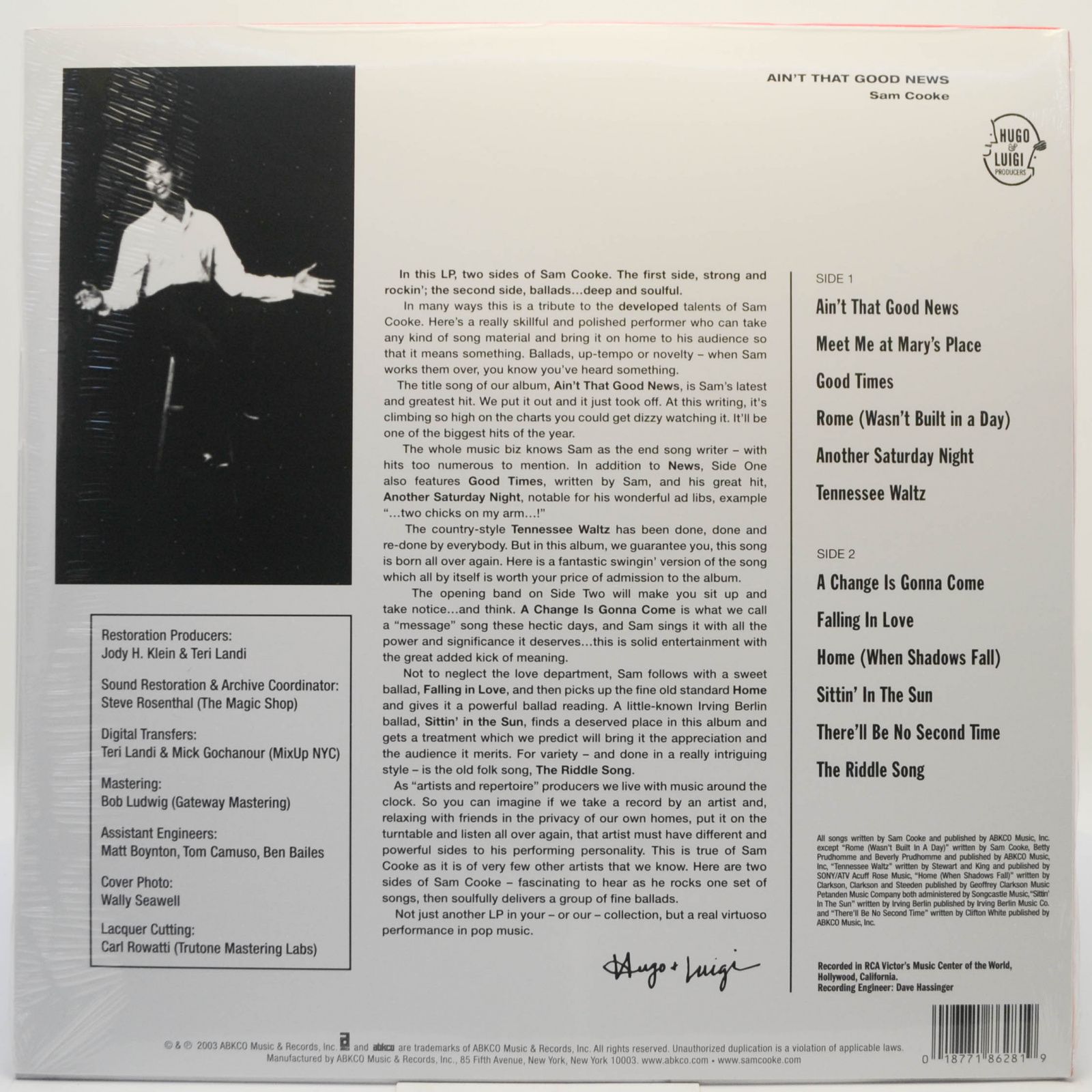 Sam Cooke — Ain't That Good News, 2020