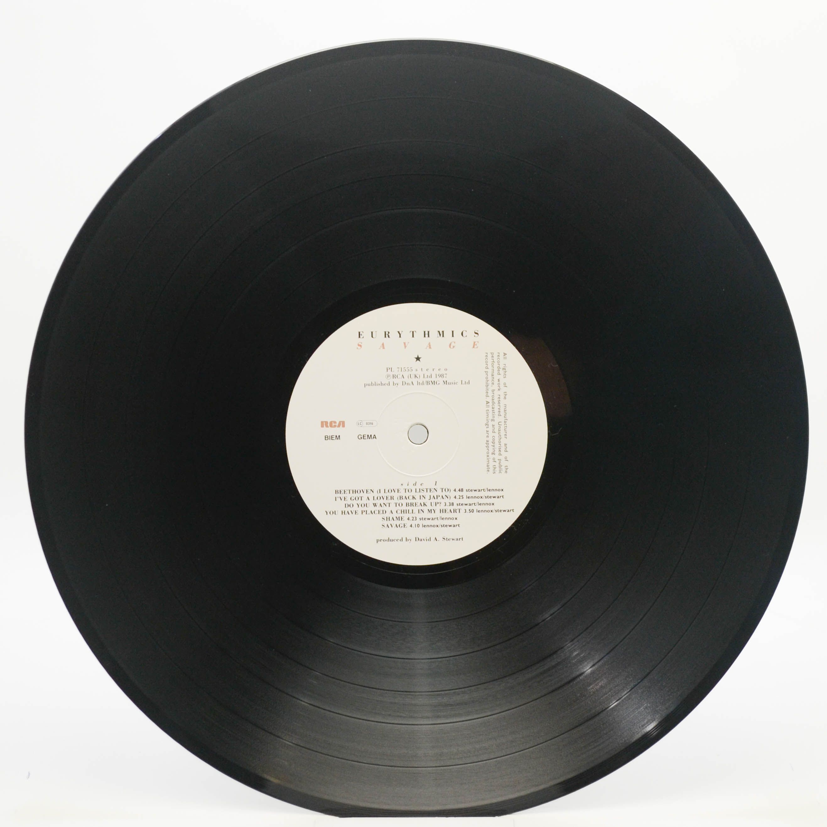 Eurythmics — Savage (poster), 1987