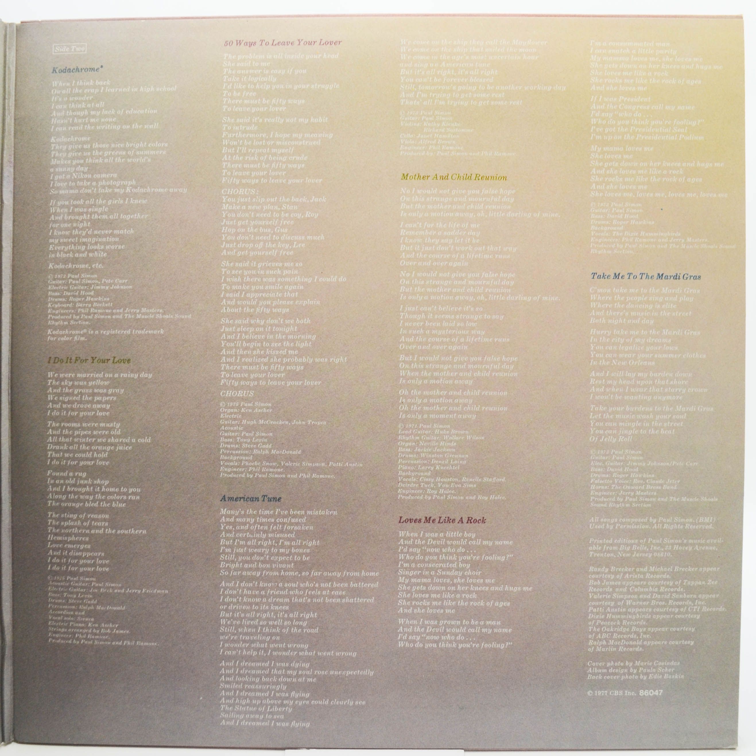 Paul Simon — Greatest Hits, Etc., 1977