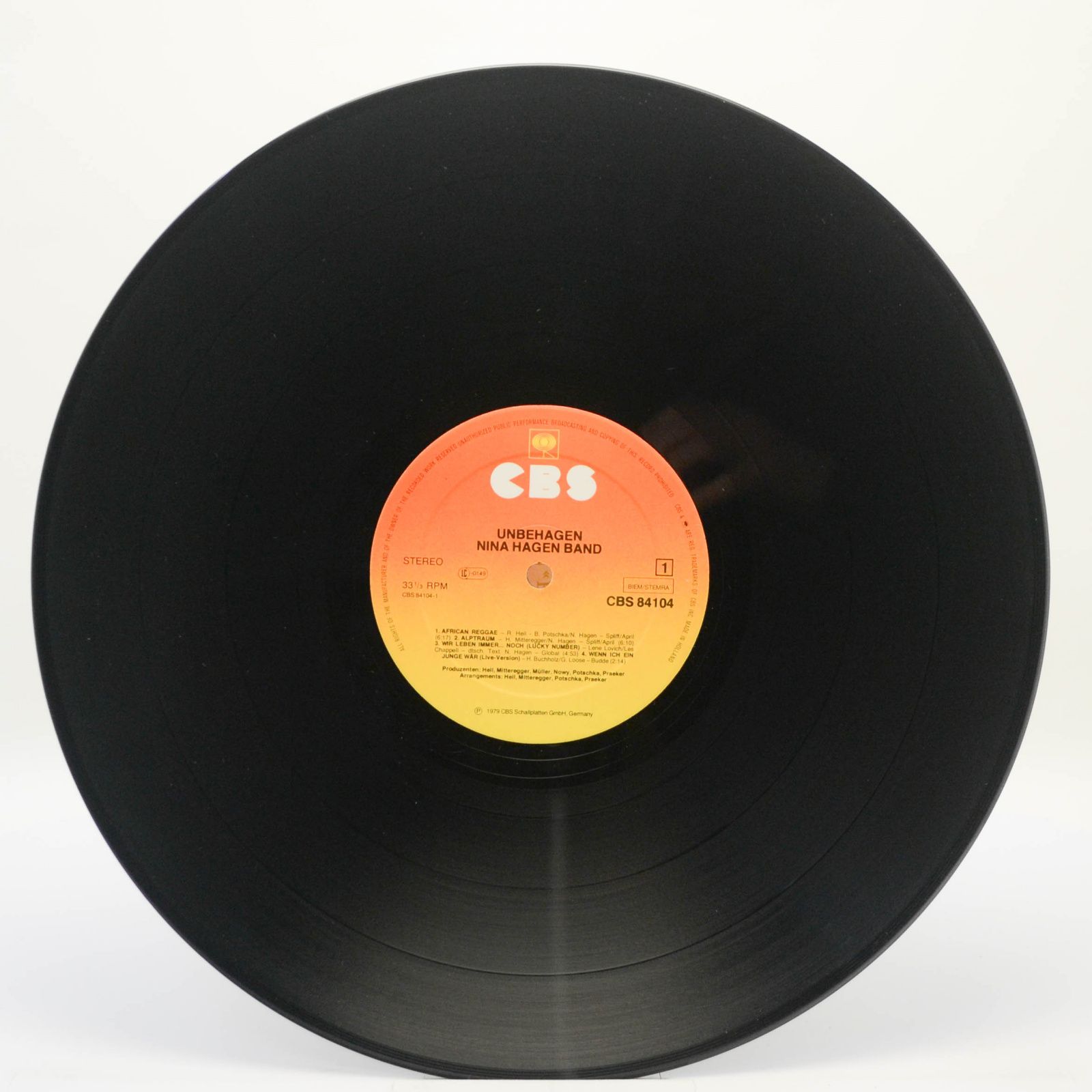 Nina Hagen Band — Unbehagen, 1979