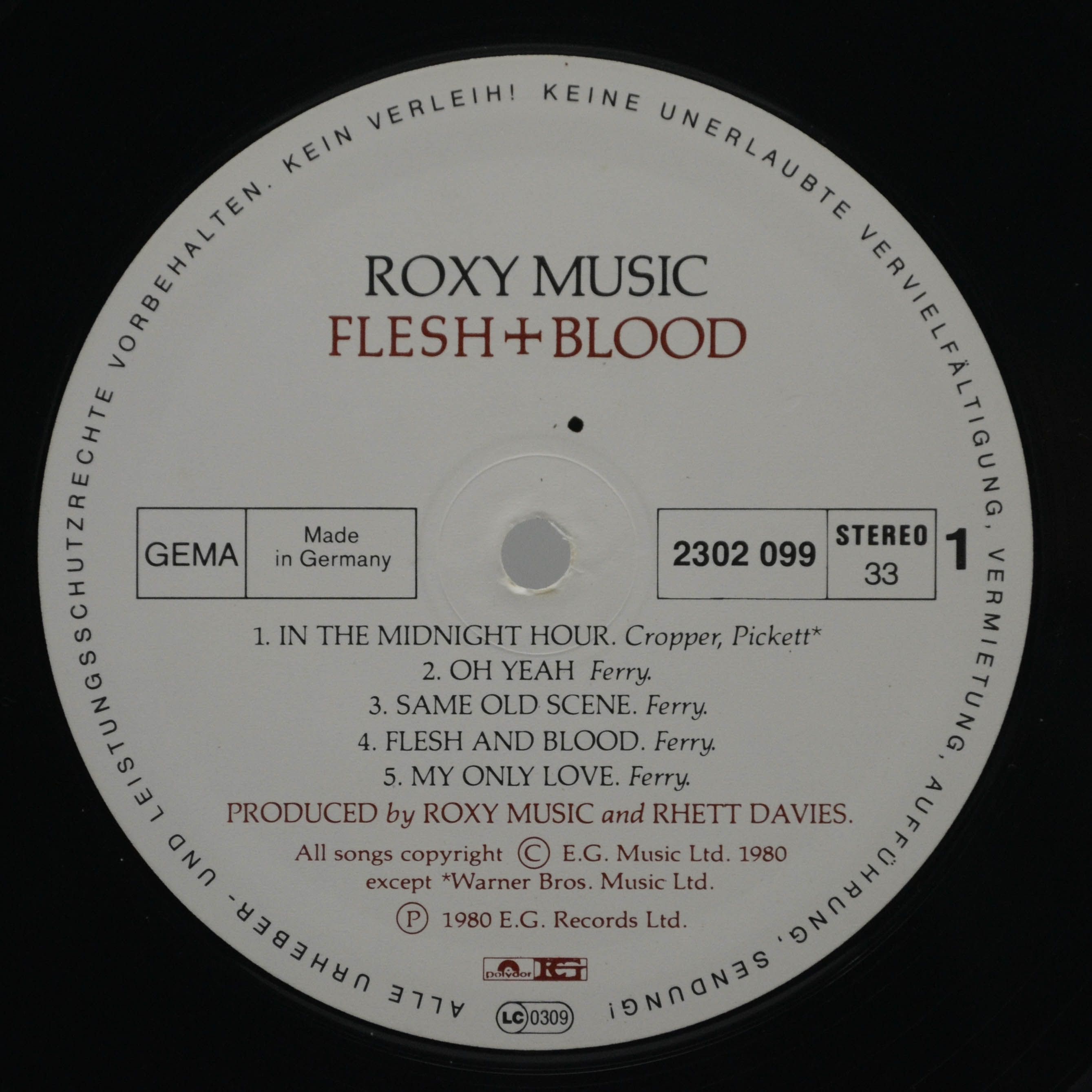 Roxy Music — Flesh + Blood, 1980