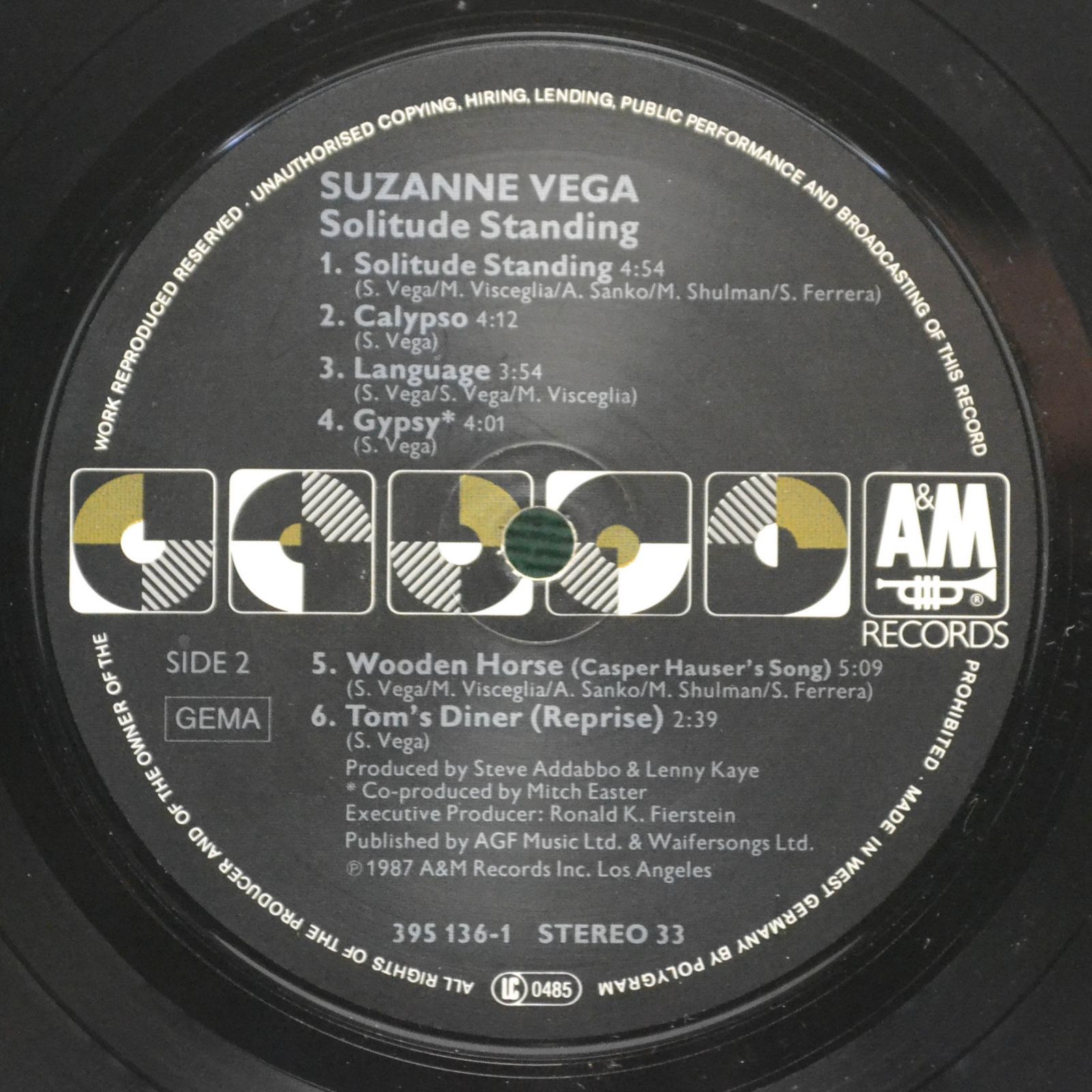Suzanne Vega — Solitude Standing, 1987