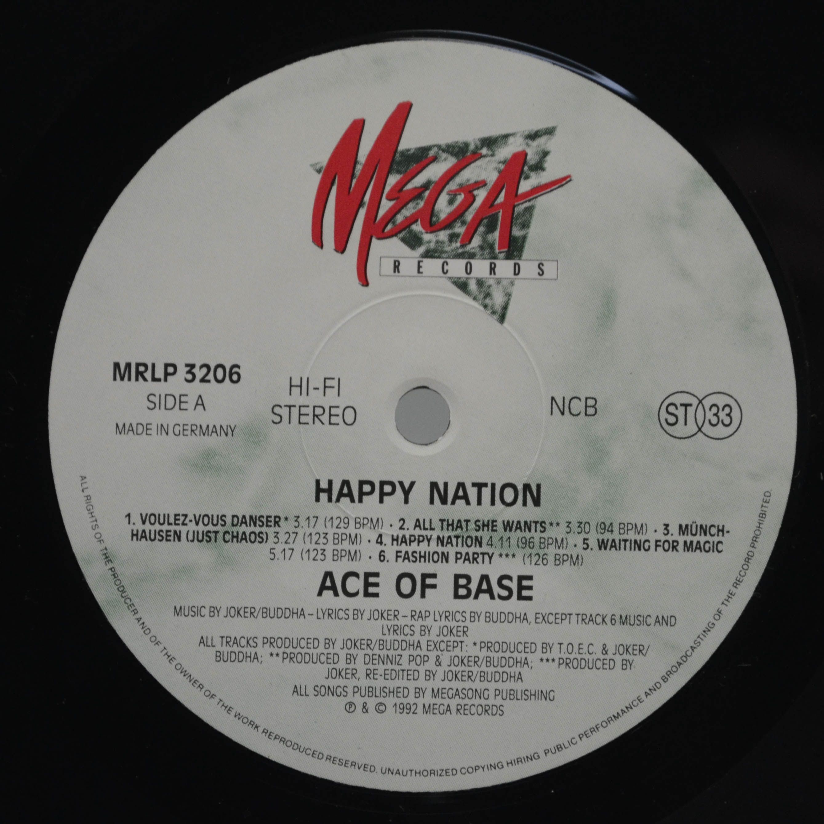 Ace Of Base — Happy Nation, 1992