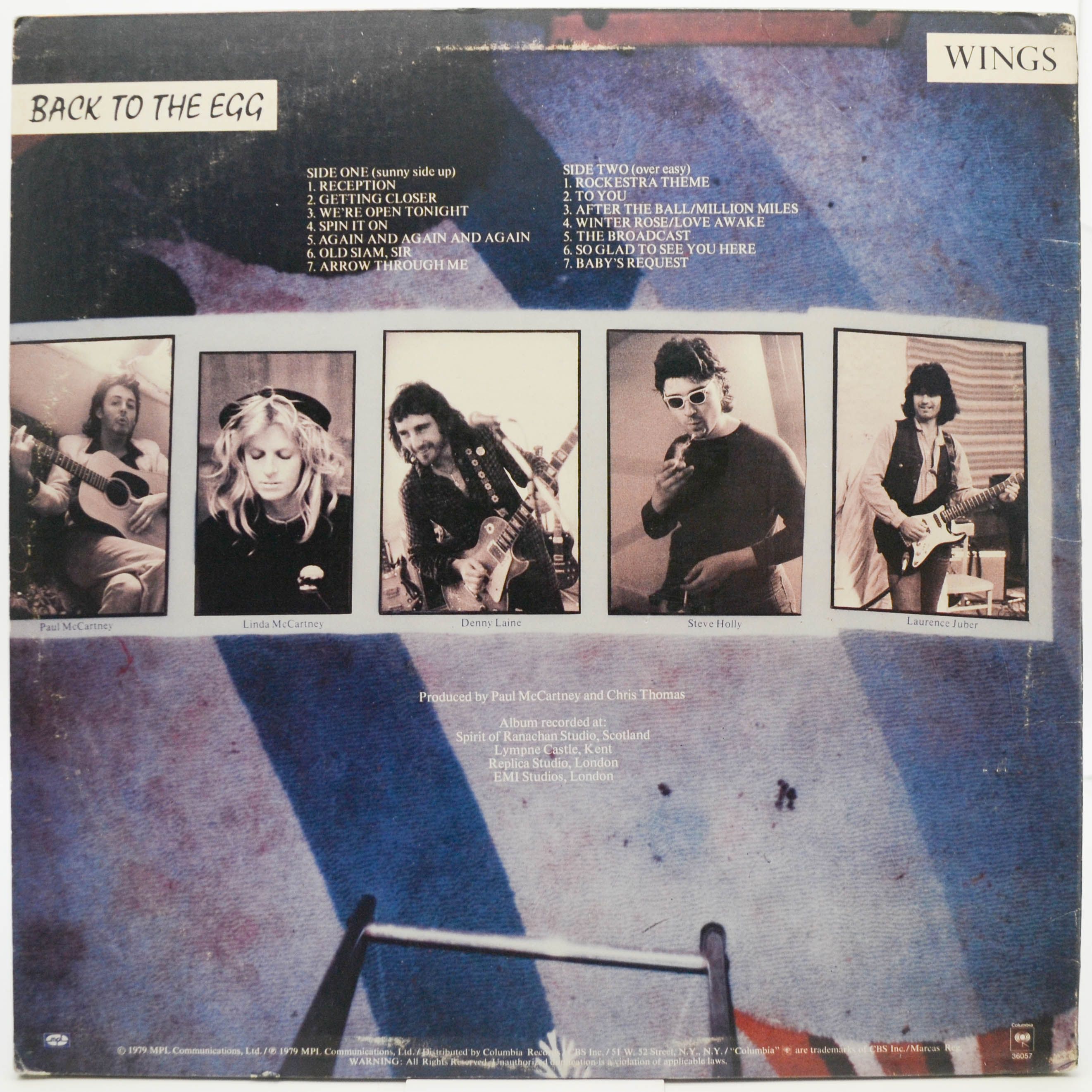 Wings — Back To The Egg (USA), 1979