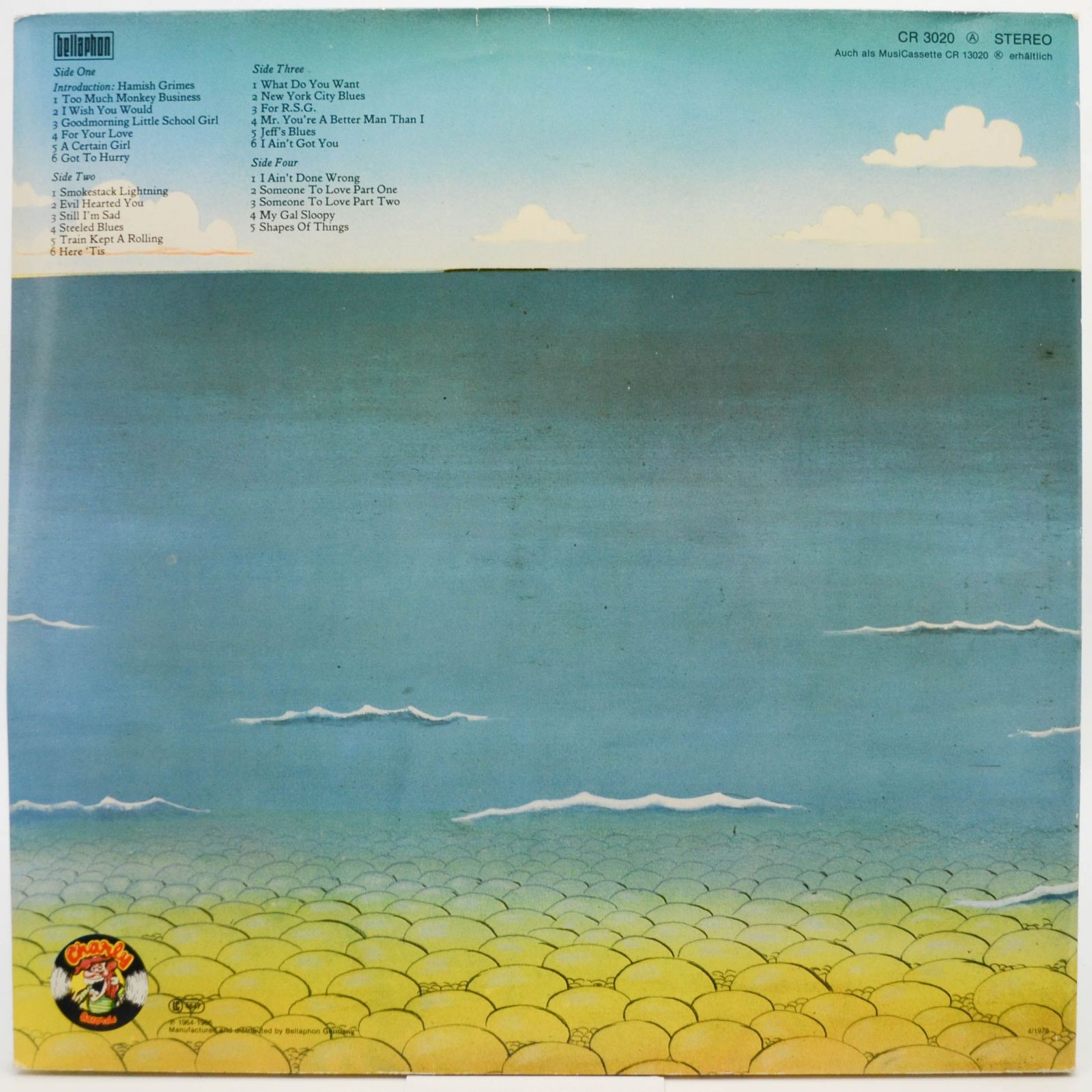 Yardbirds — Shapes Of Things (2LP), 1977