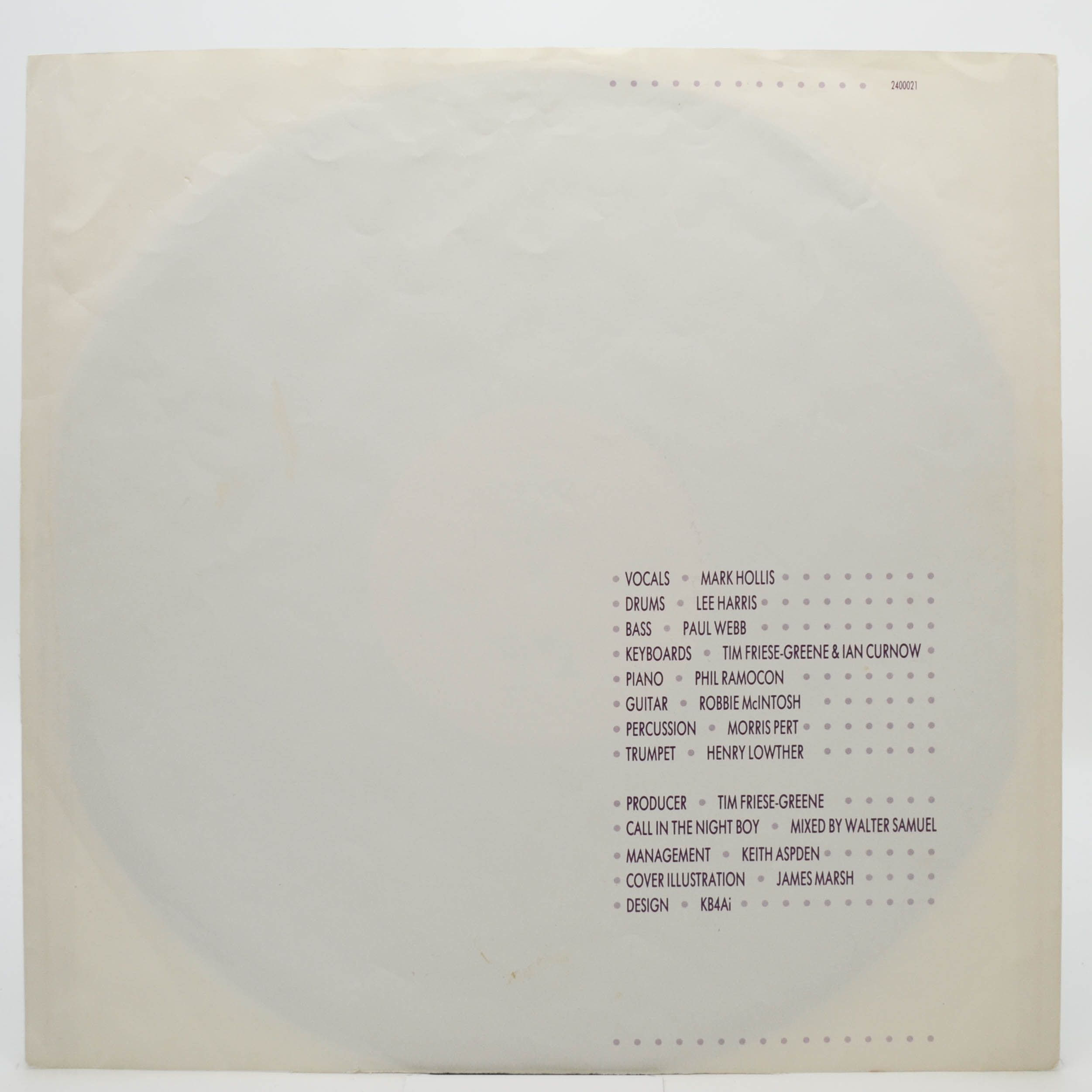 Talk Talk — It's My Life, 1984