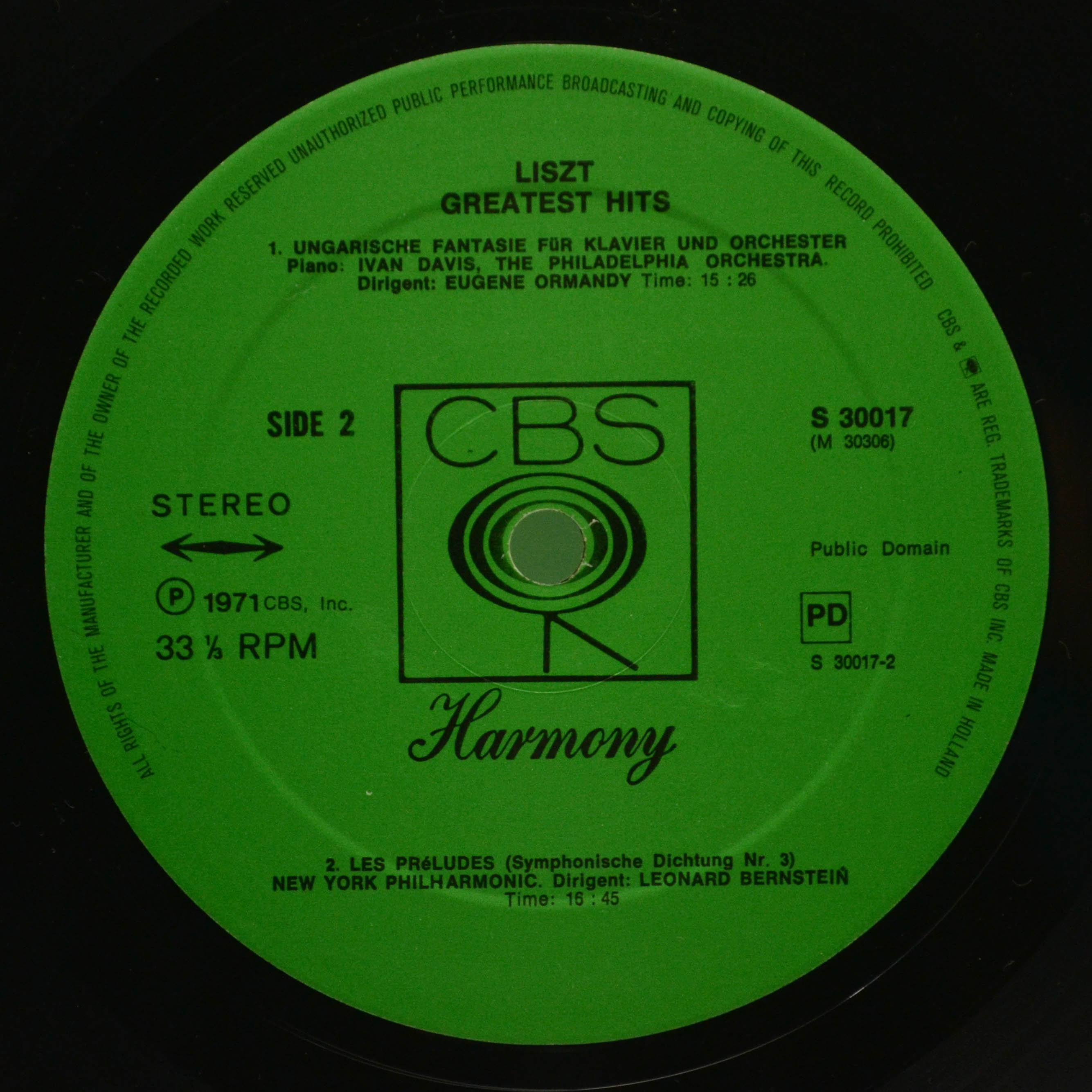 Liszt — Greatest Hits, 1971