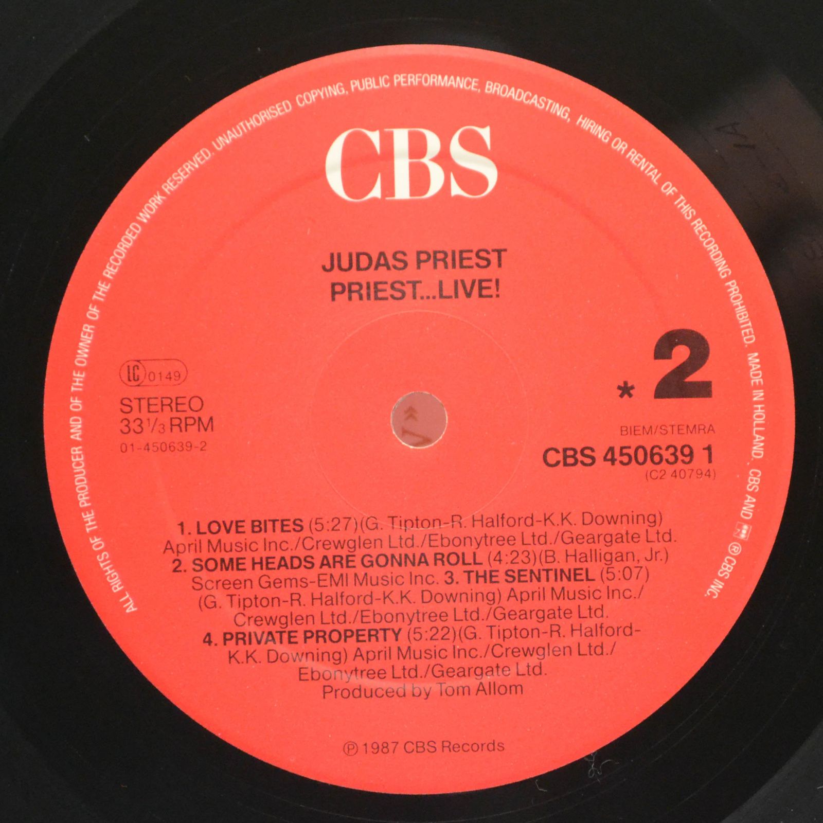 Judas Priest — Priest...Live! (2LP), 1975