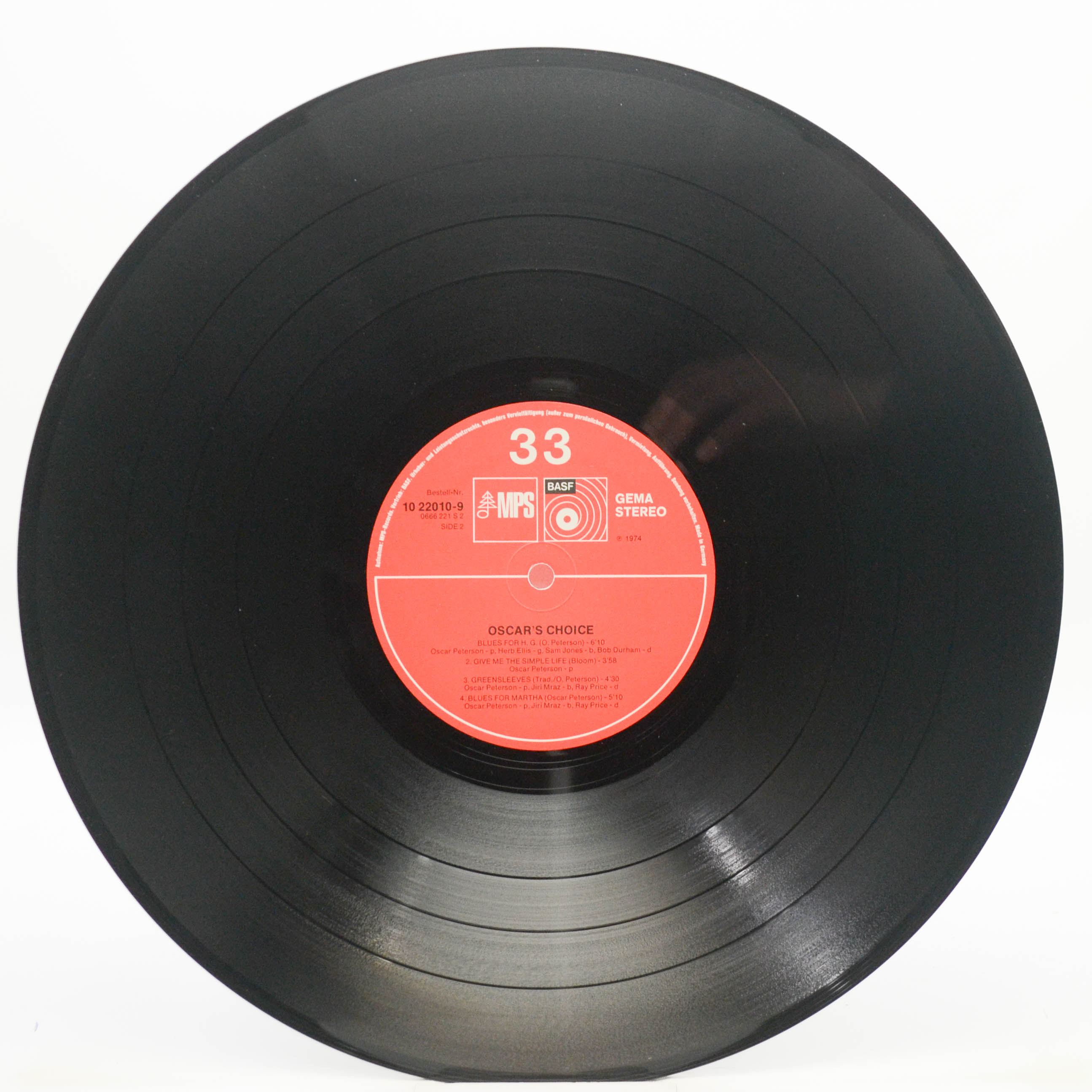 Oscar Peterson — Oscar's Choice, 1974