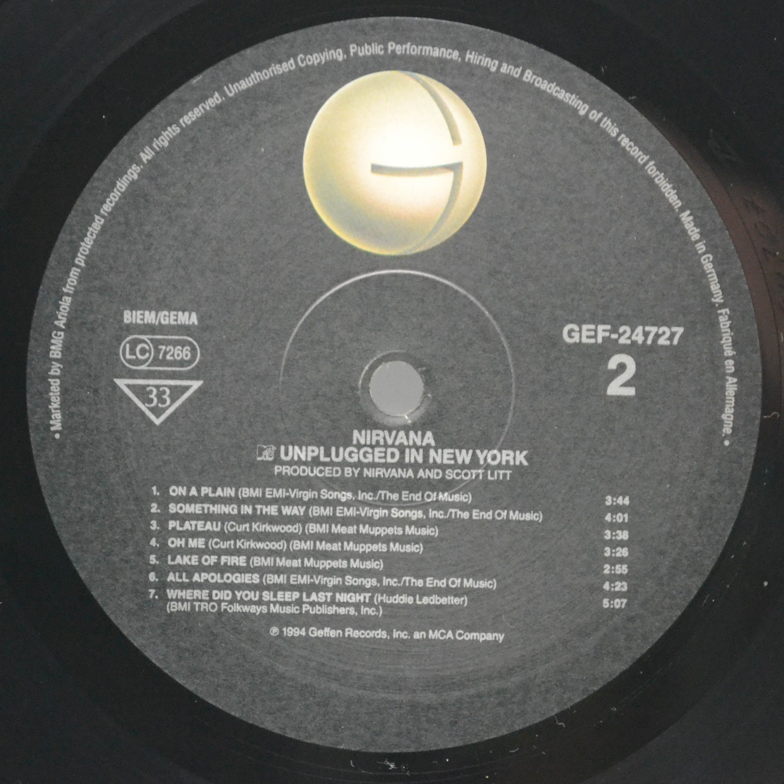 Nirvana — MTV Unplugged In New York, 1994