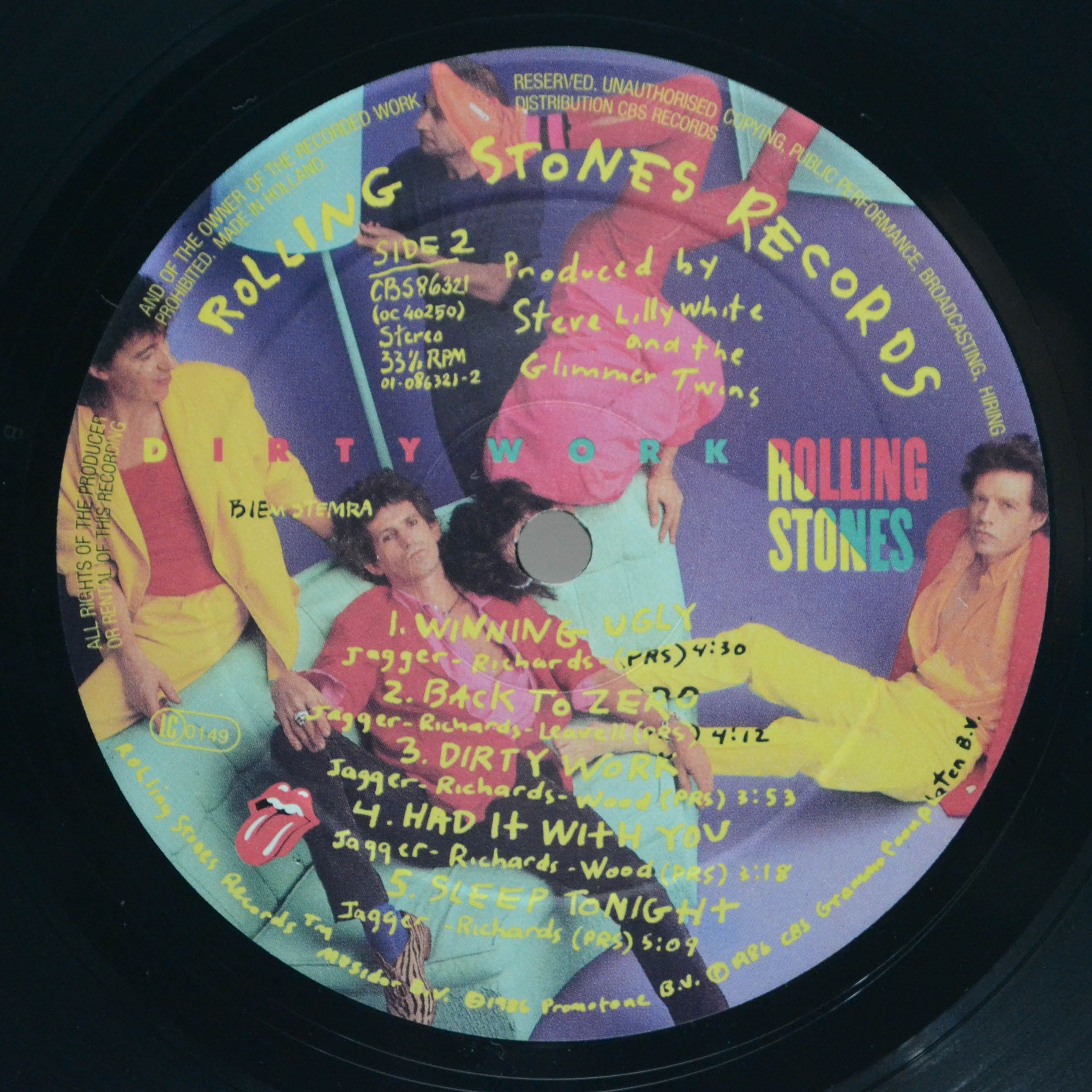 Rolling Stones — Dirty Work, 1986