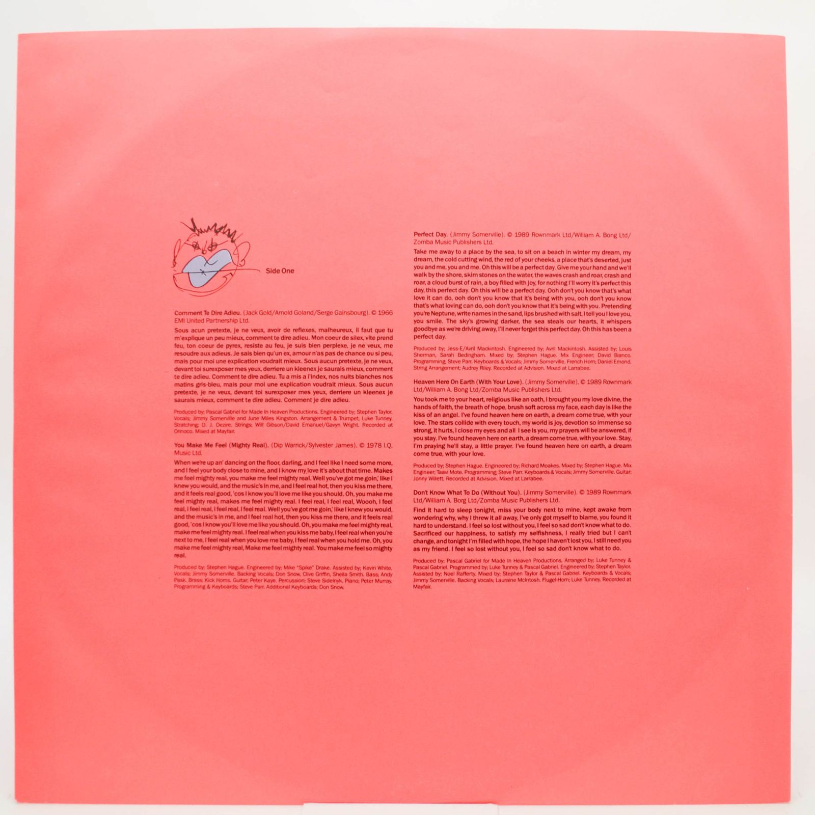 Jimmy Somerville — Read My Lips, 1989