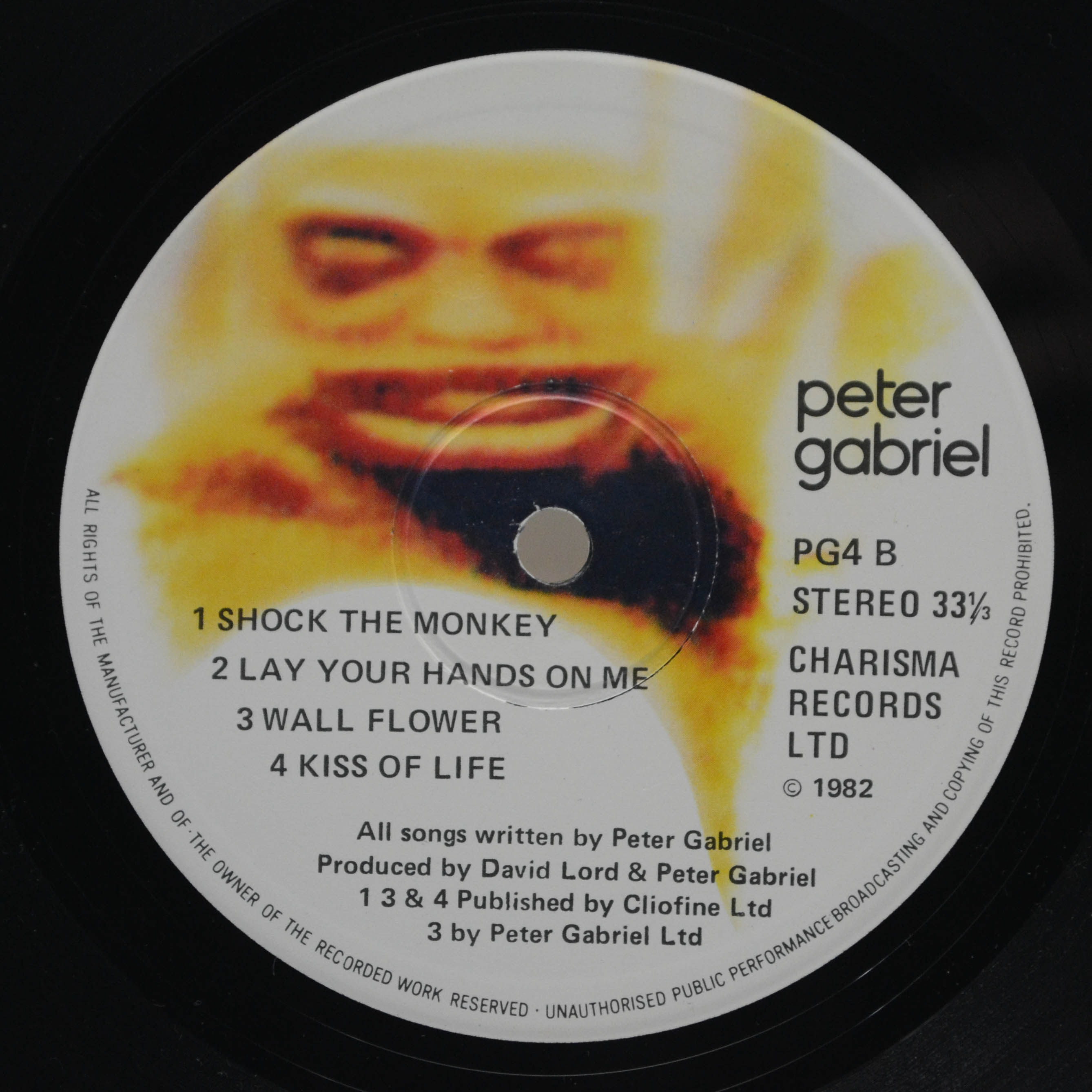 Peter Gabriel — Peter Gabriel (1-st, UK), 1982