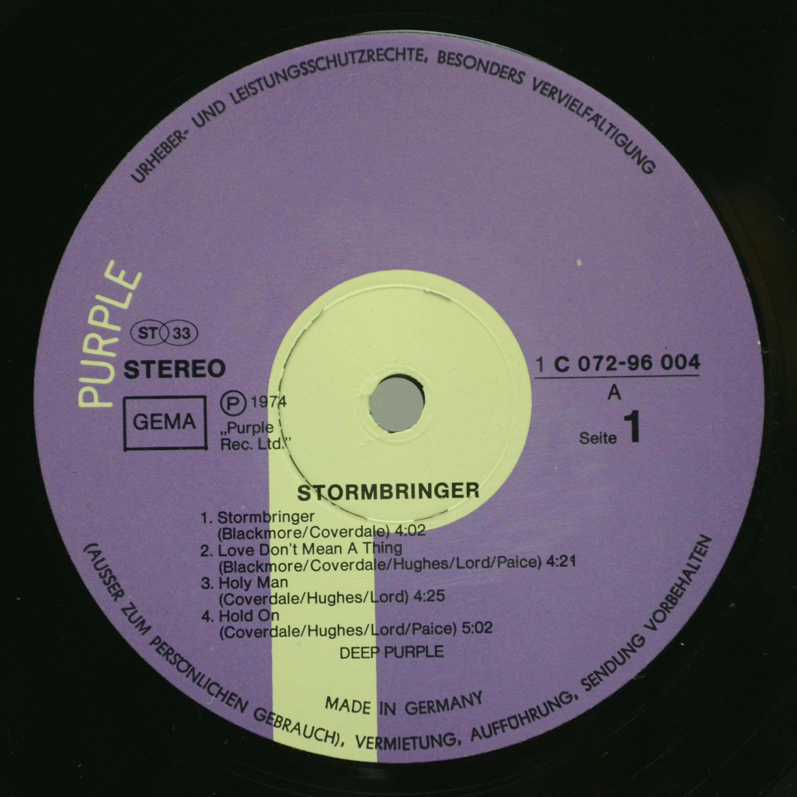 Deep Purple — Stormbringer, 1974