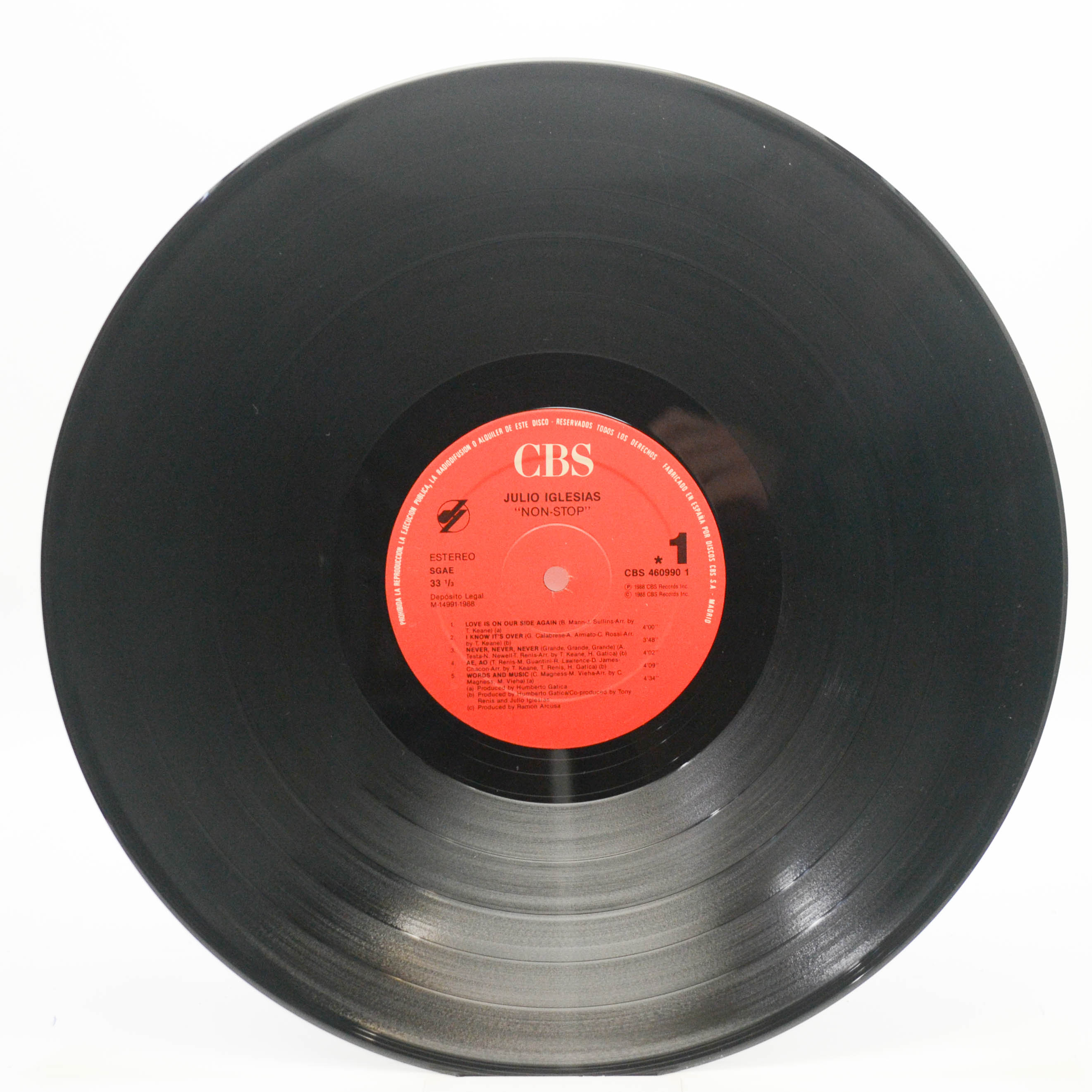 Julio Iglesias — Non Stop (1-st, Spain), 1988