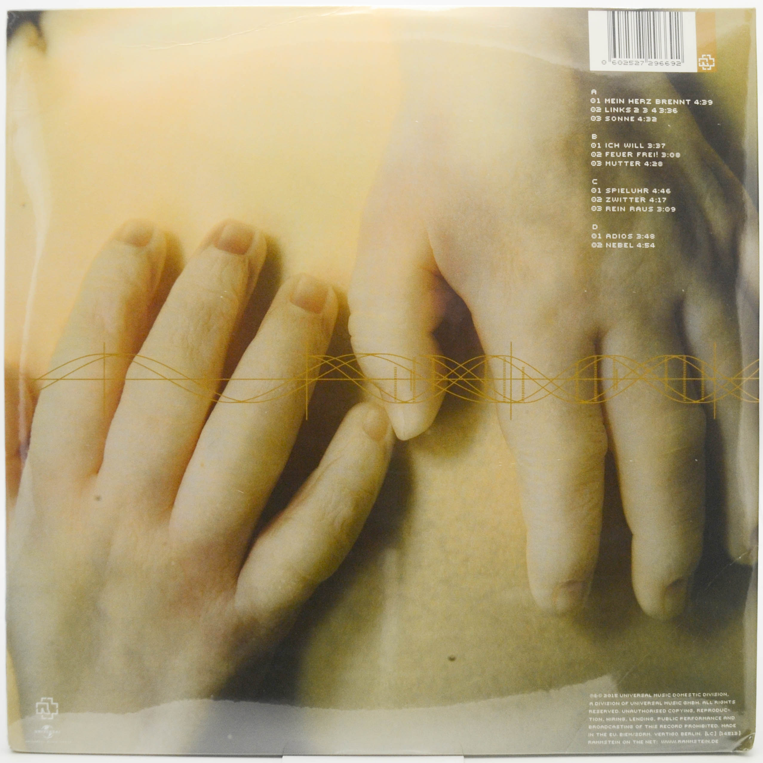 Rammstein — Mutter (2LP), 2001