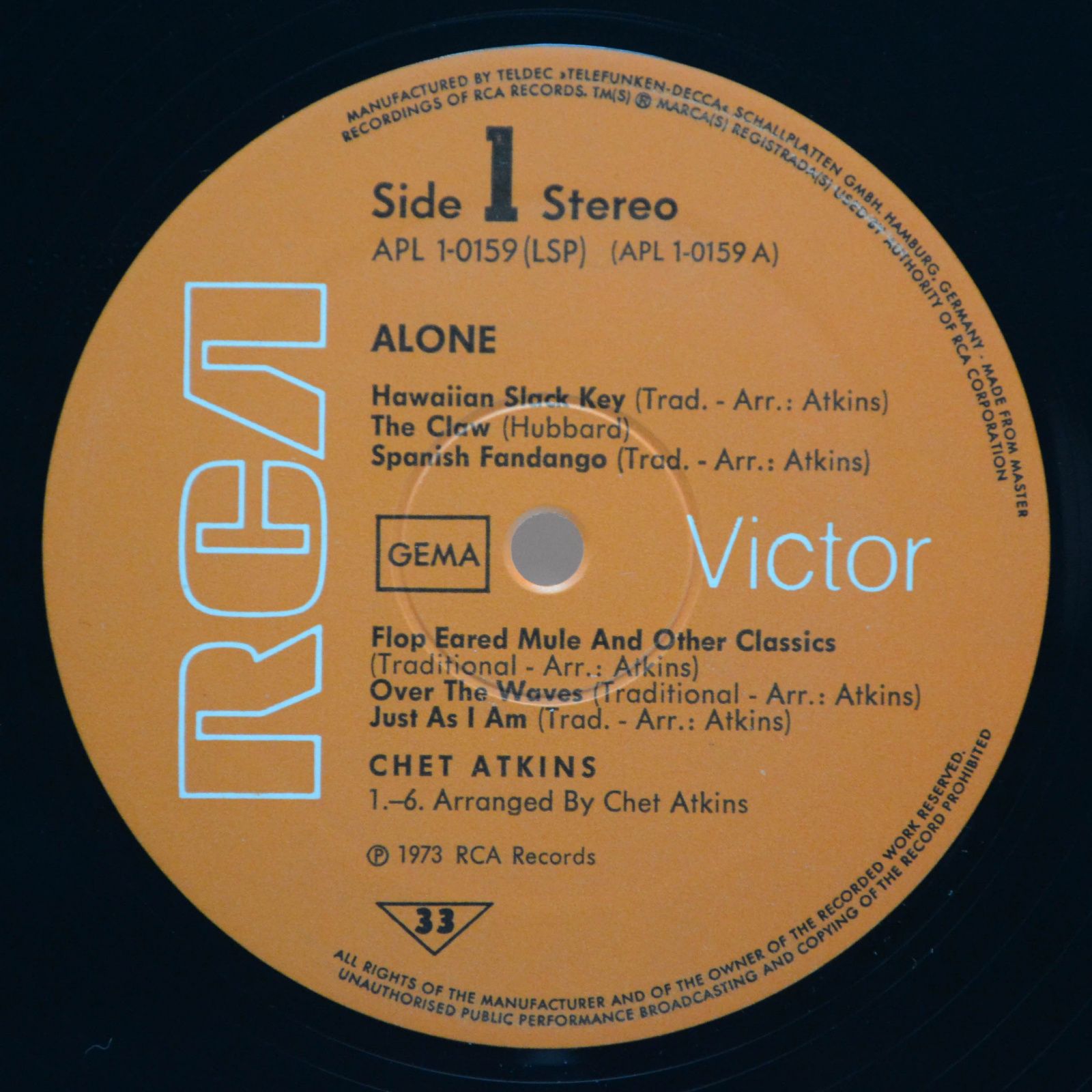 Chet Atkins — Alone, 1973