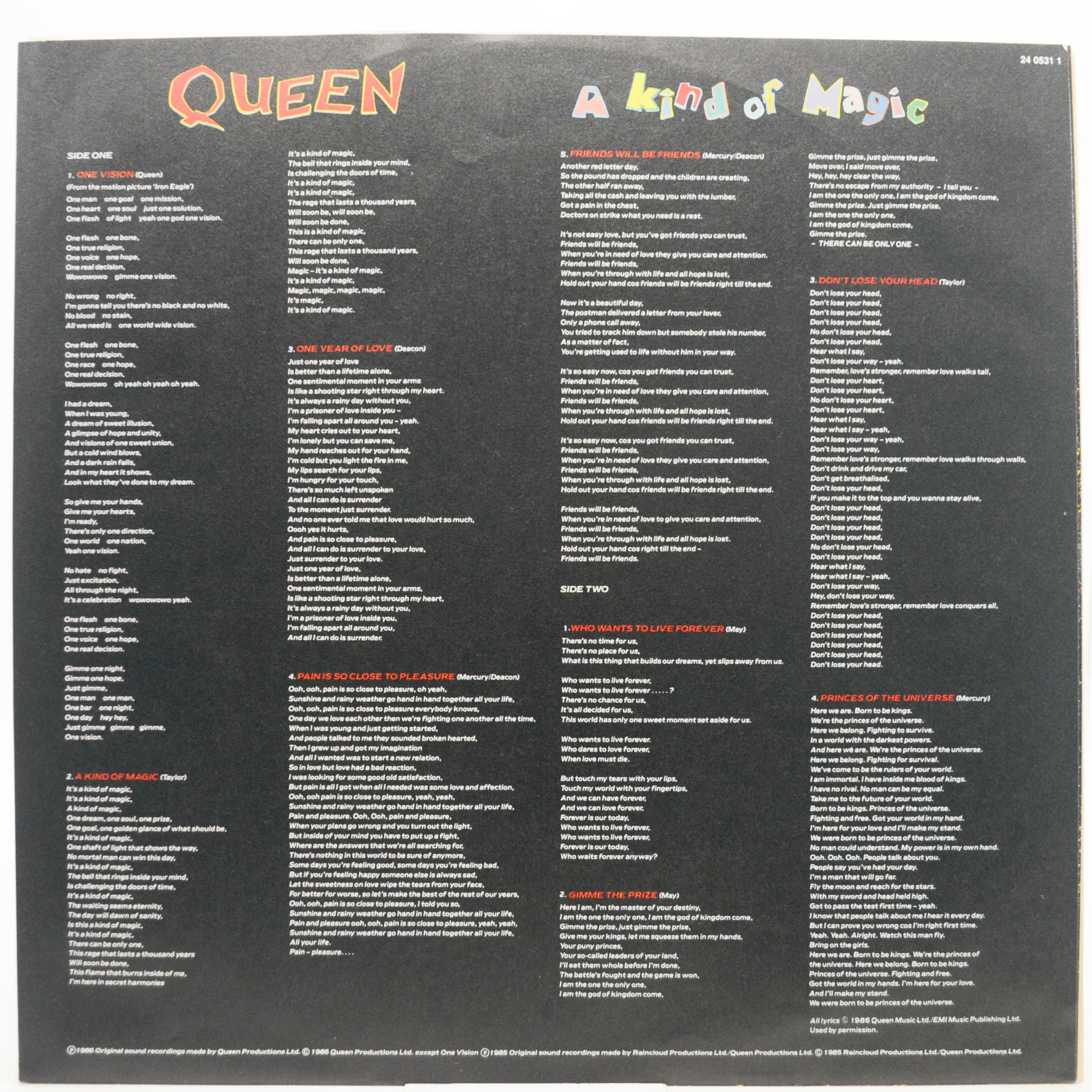 Queen — A Kind Of Magic, 1986