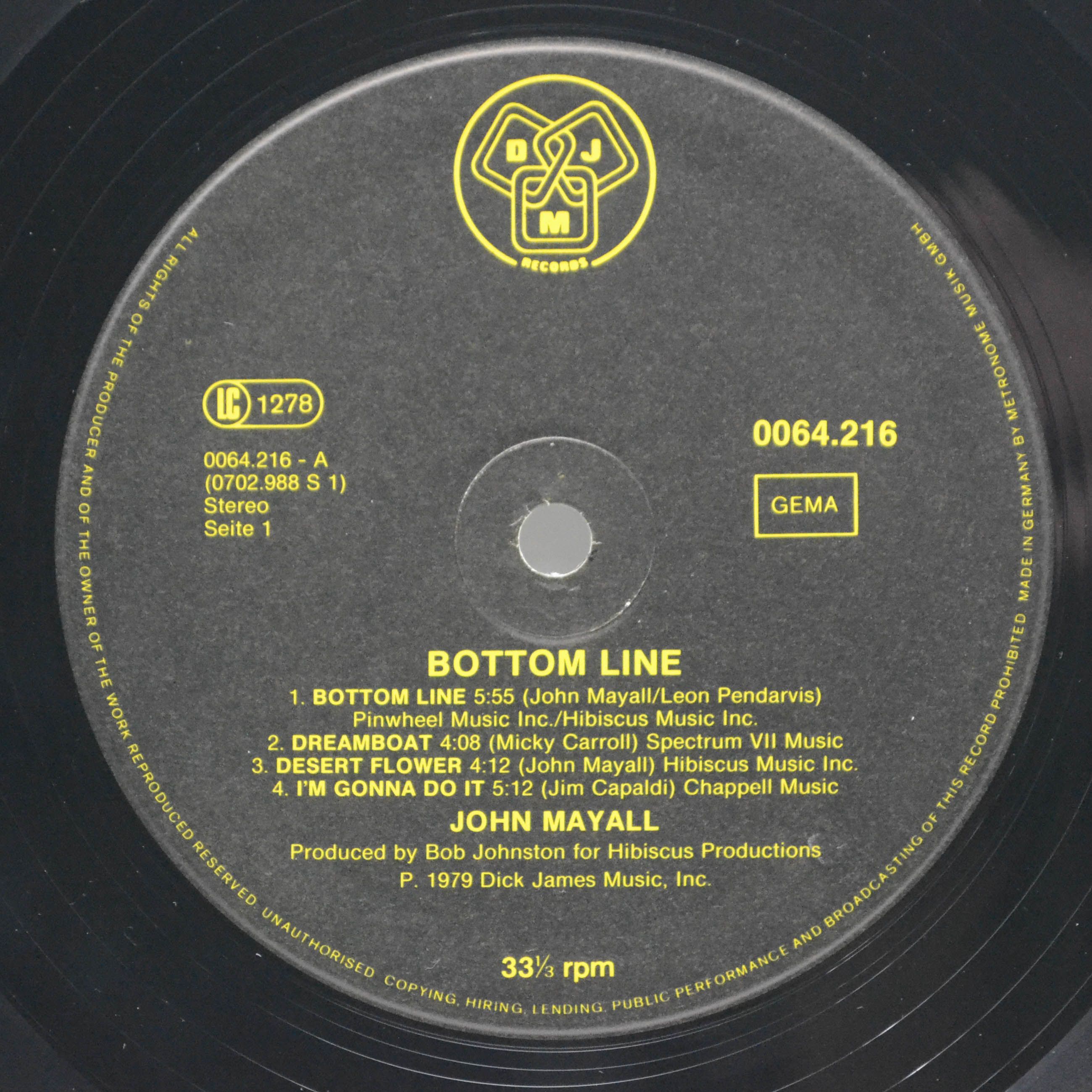 John Mayall — Bottom Line, 1979