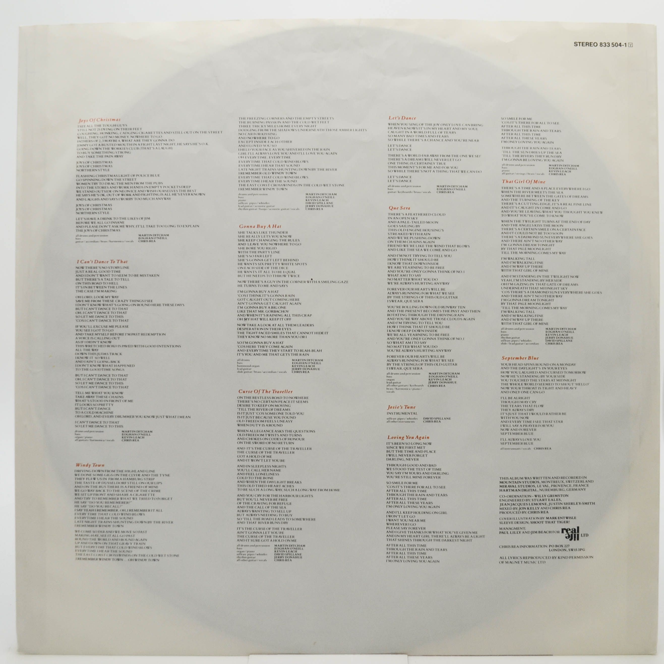 Chris Rea — Dancing With Strangers, 1987